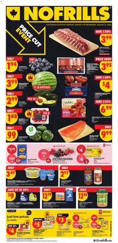 Preview of No Frills weekly flyer / circulaire from shop No Frills valid from Aug 6, 2026