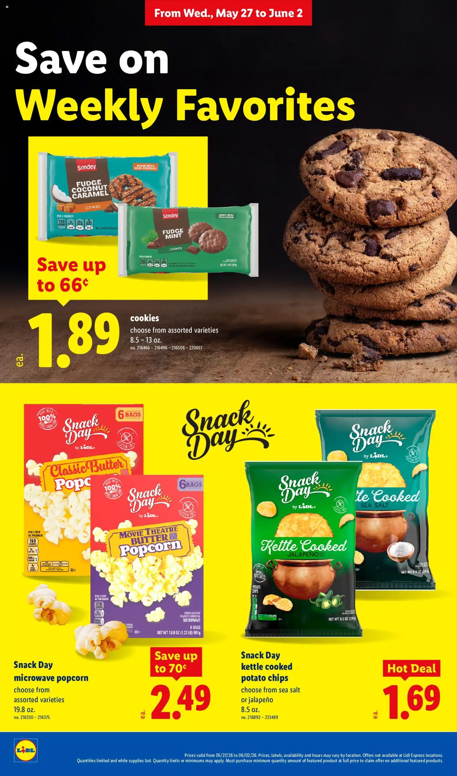 Lidl Weekly Ad - valid from 27.05.2026 | Page: 22 | Products: Butter, Microwave, Cookies, Salt