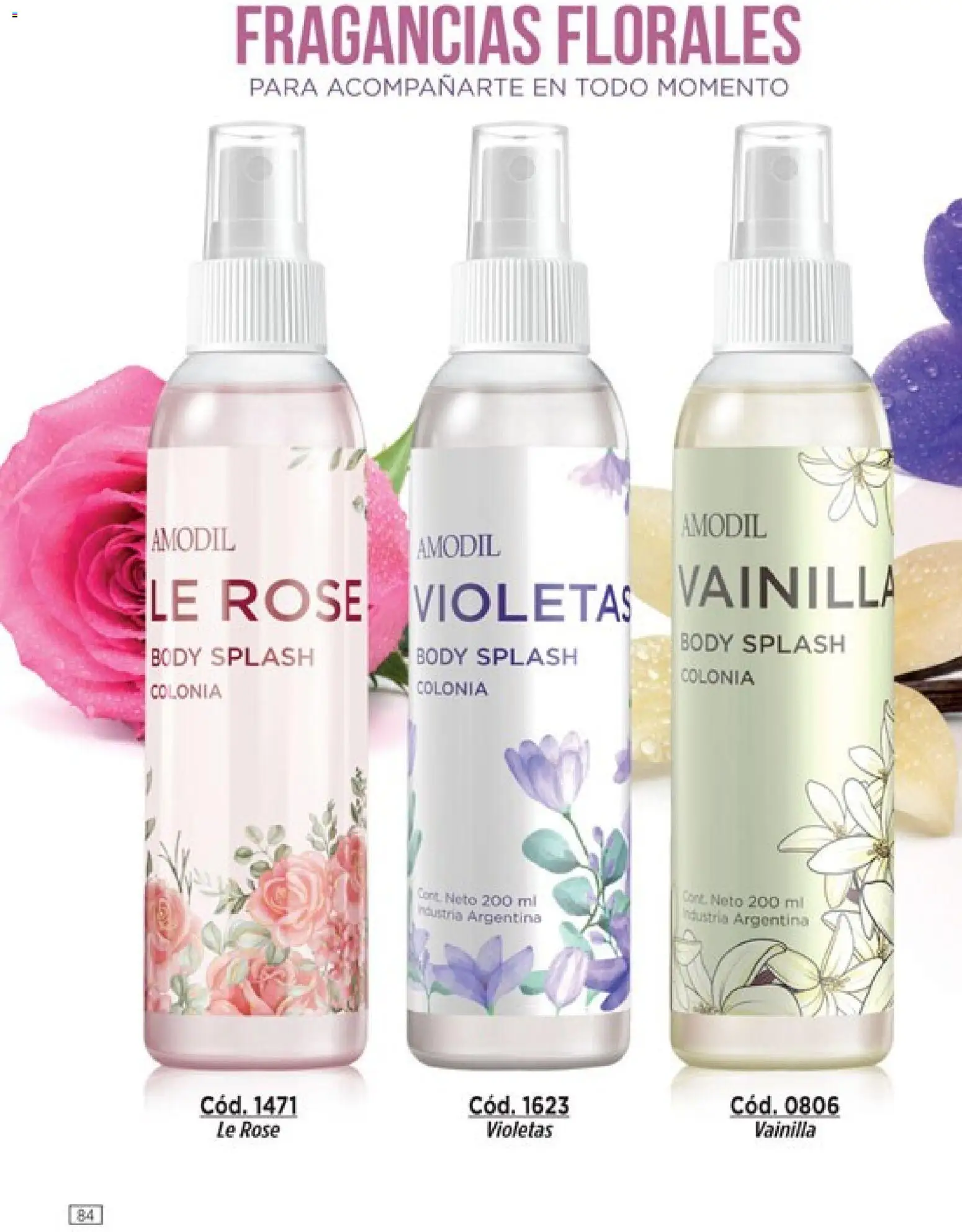 Catálogo Amodil Campaña 16 │ válido desde el 19/09/2026 | Página: 84 | Productos: Body, Vainilla
