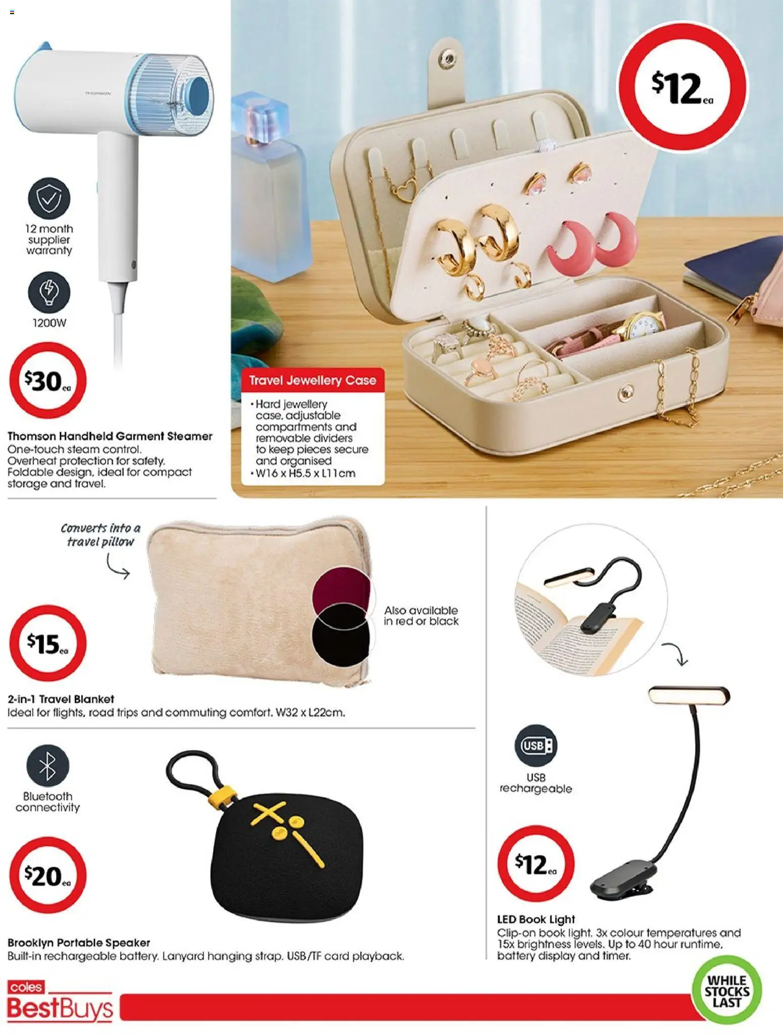 Coles catalogue - valid from 05.06.2026 | Page: 3 | Products: Light, Case, Speaker, Usb