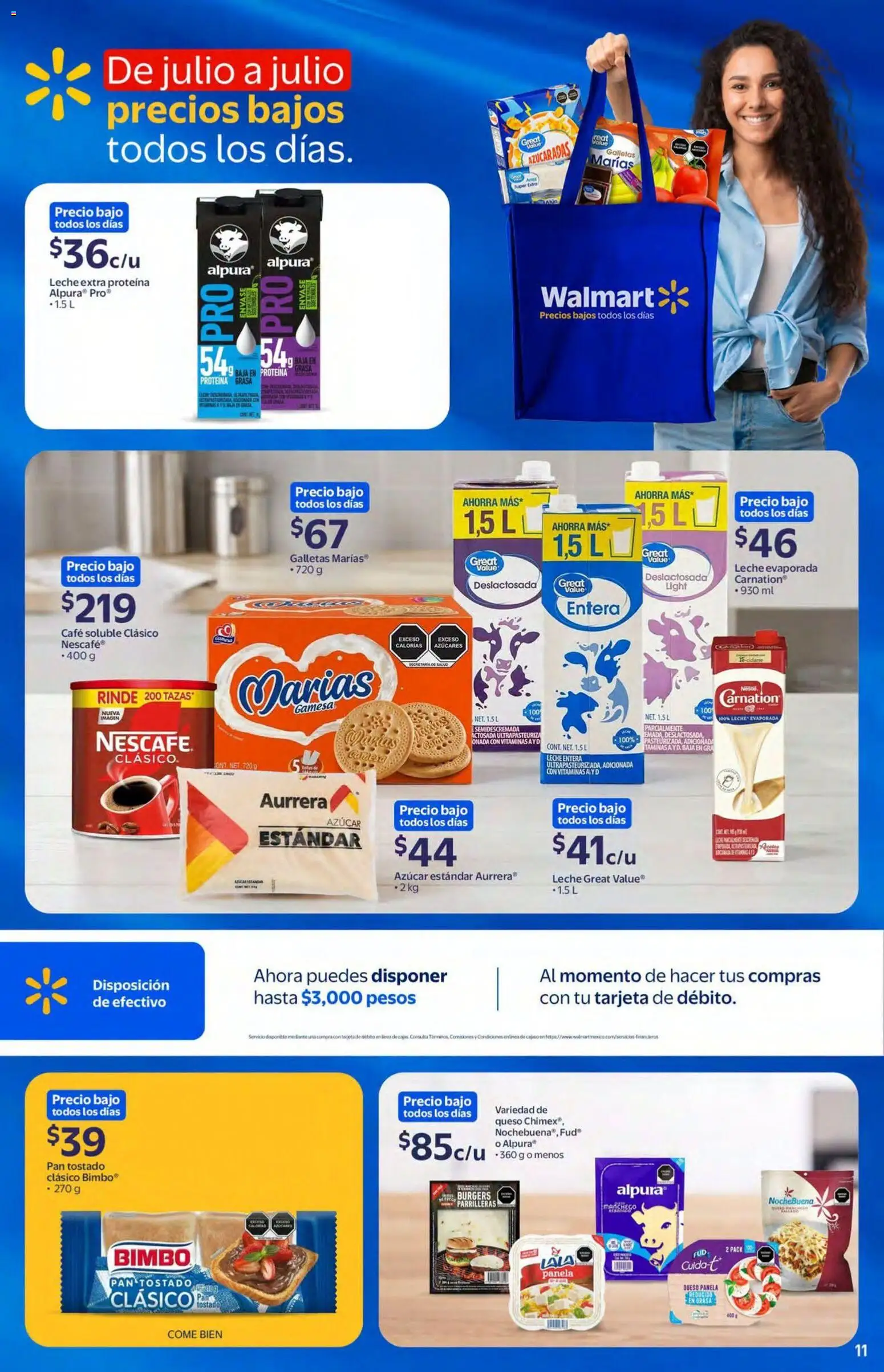 Nuevas ofertas de Walmart válidas en toda la República Mexicana desde el 22/07/2026. ¡Encuentra las mejores ofertas en Walmart folleto! | Página: 11