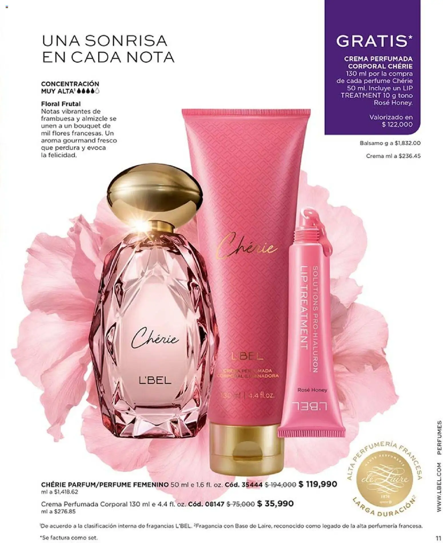 L'Bel revista - valida desde el 17/08/2026 | Página: 11 | Productos: Crema, Flores, Perfumes, Perfume