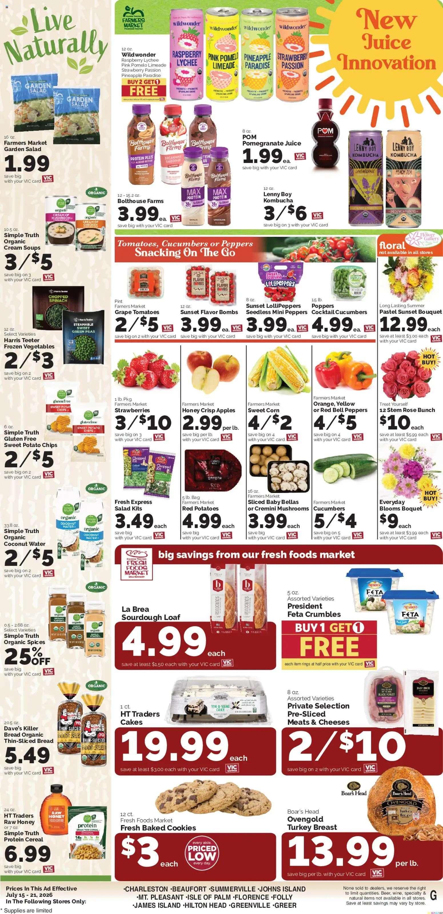 Harris Teeter Weekly Ad - SC - valid from 07/15/2026 | Page: 11 | Products: Powder, Cream, Spices, Bag