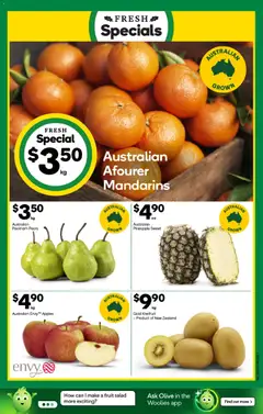 Preview of Woolworths catalogue - valid from 23/09/2026 | Page: 13 | Products: Apples, Kiwifruit, Mandarins, Pears