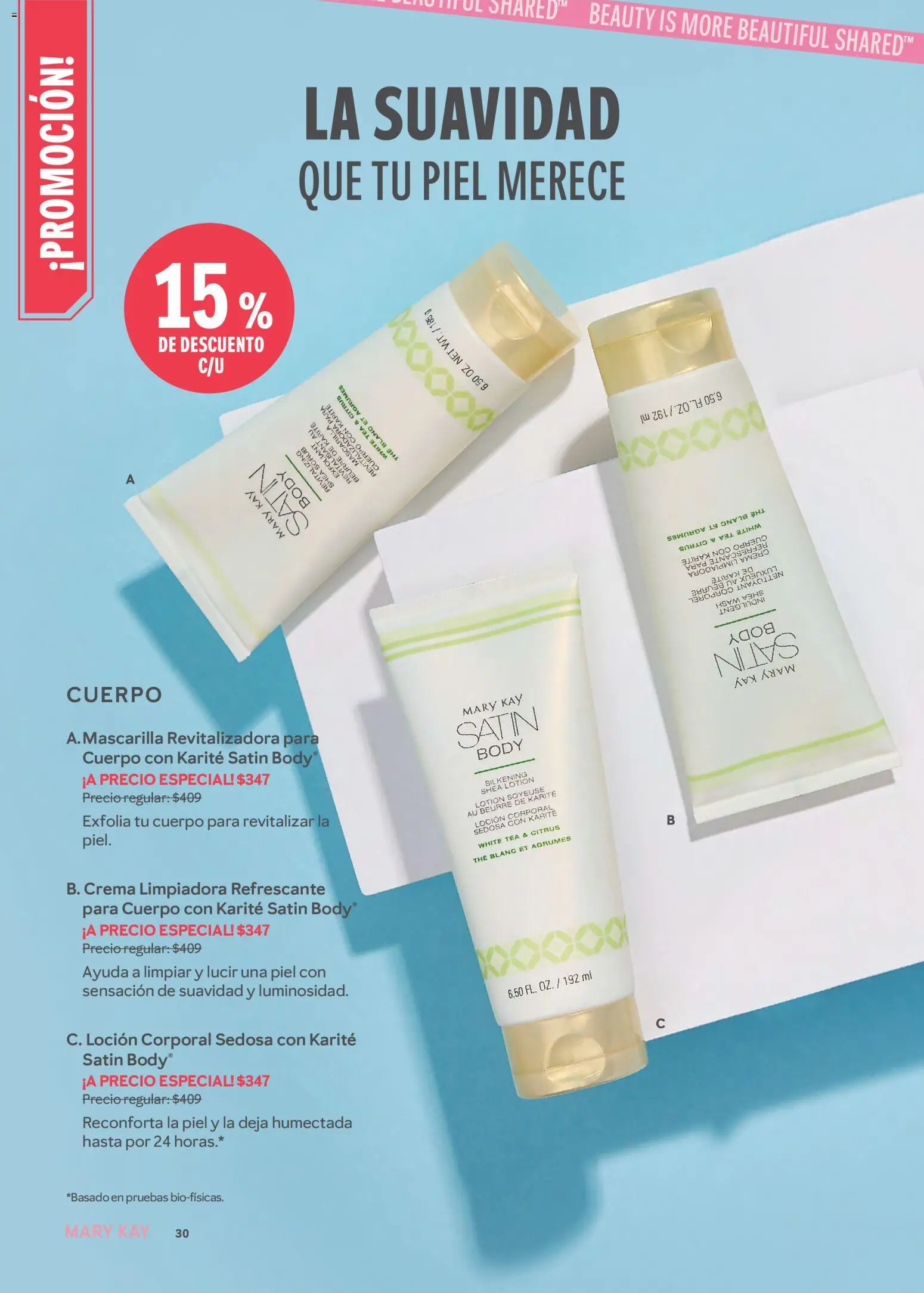Nuevas ofertas de Mary Kay válidas en toda la República Mexicana desde el 01/09/2026. ¡Encuentra las mejores ofertas en Mary Kay catálogo! | Página: 30 | Productos: Crema, Loción, Loción corporal, Body