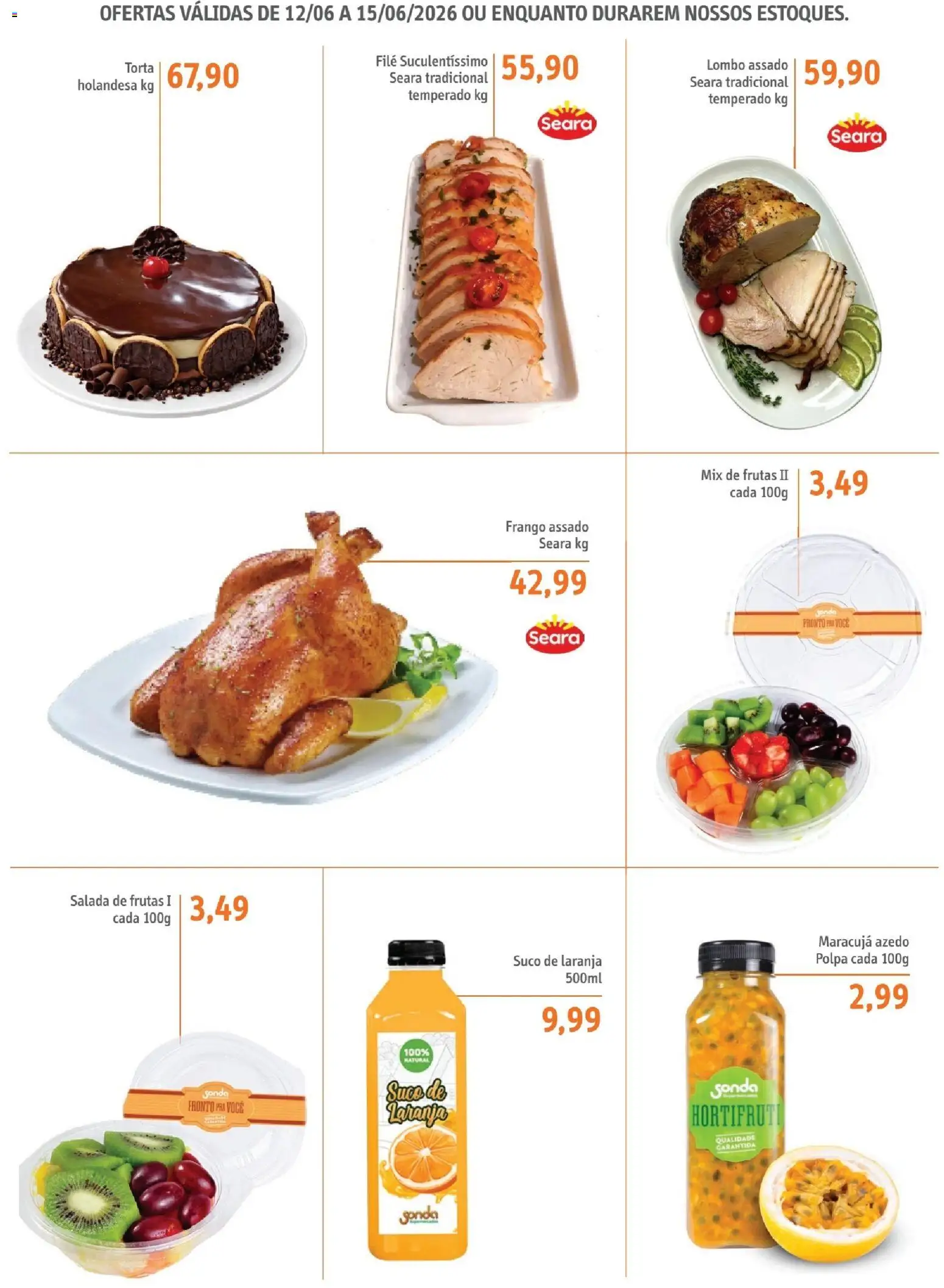 Sonda Folheto - válido de 12.06.2026 | Página: 8 | Produtos: Maracujá, Lombo, Suco, Salada
