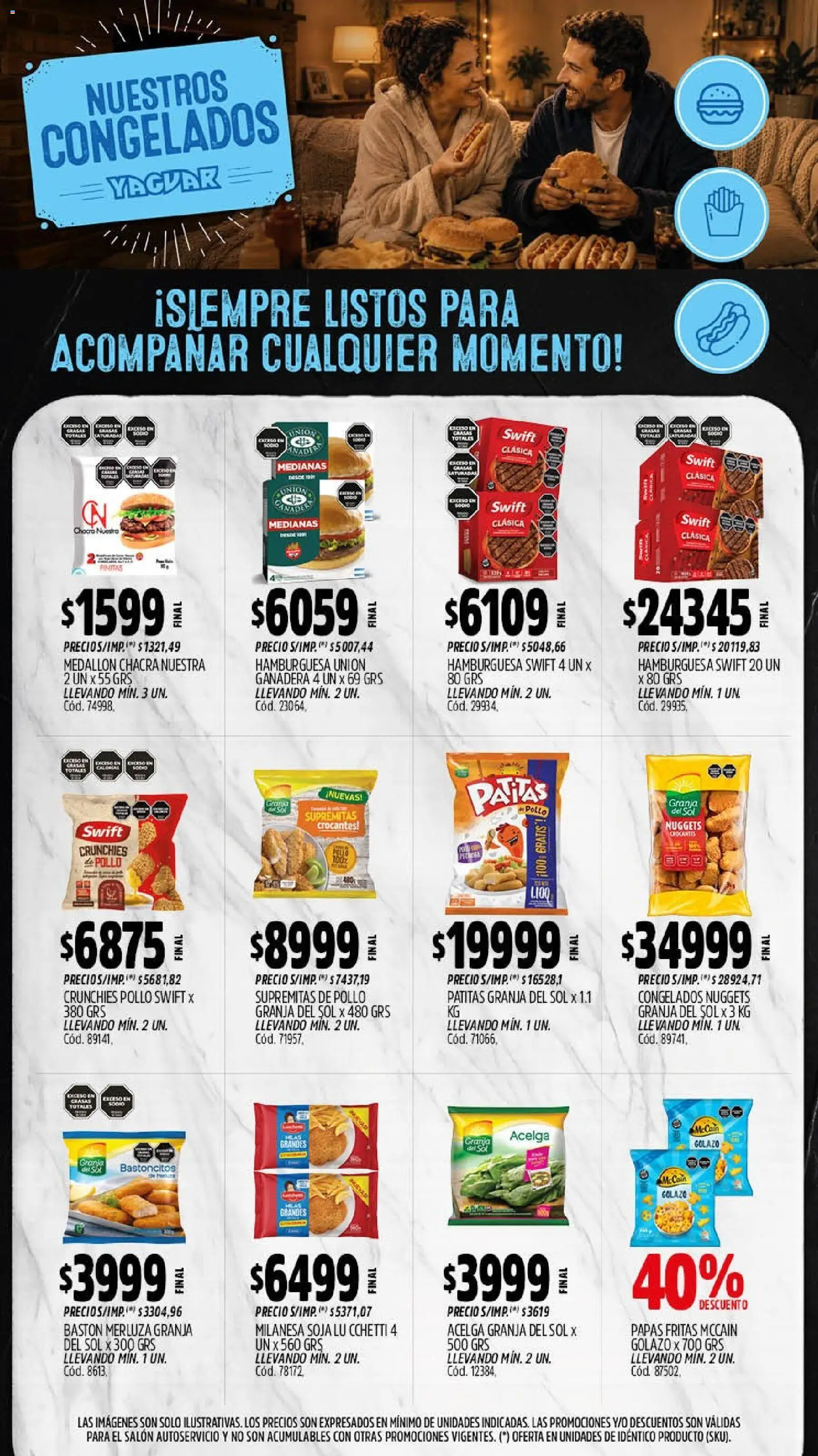 Yaguar - Oferta Semanal Neuquen │ válido desde el 07/09/2026 | Página: 11 | Productos: Pollo, Hamburguesa, Papas, Papas fritas