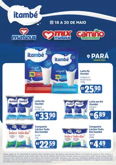 Mateus ofertas Exclusivo Itambé - Pré-Visualização do folheto da loja Mateus, válido de 18.05.2026