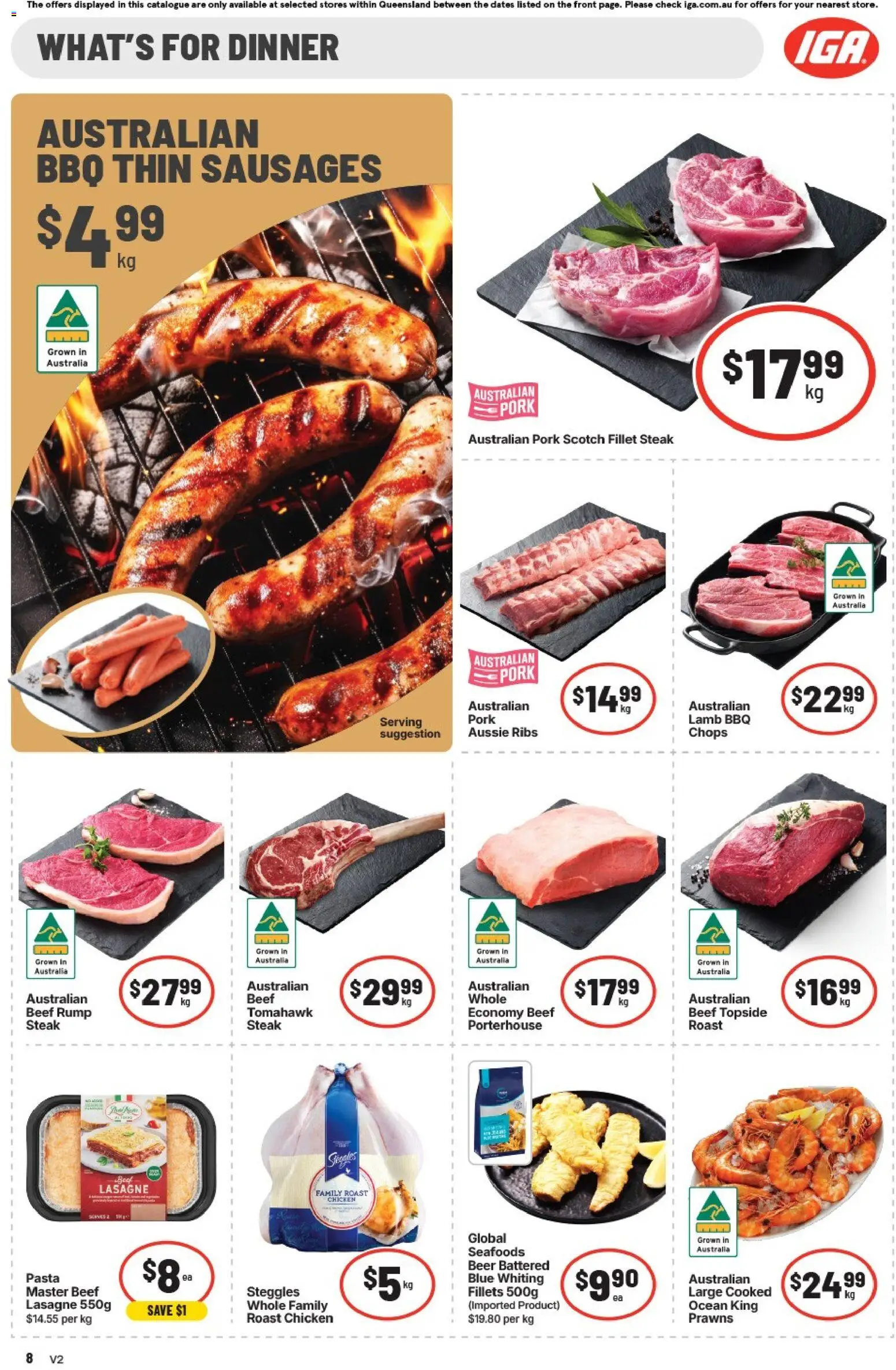 IGA catalogue - valid from 02/08/2026 | Page: 15 | Products: Beer, Lamb, Sausages, Roast