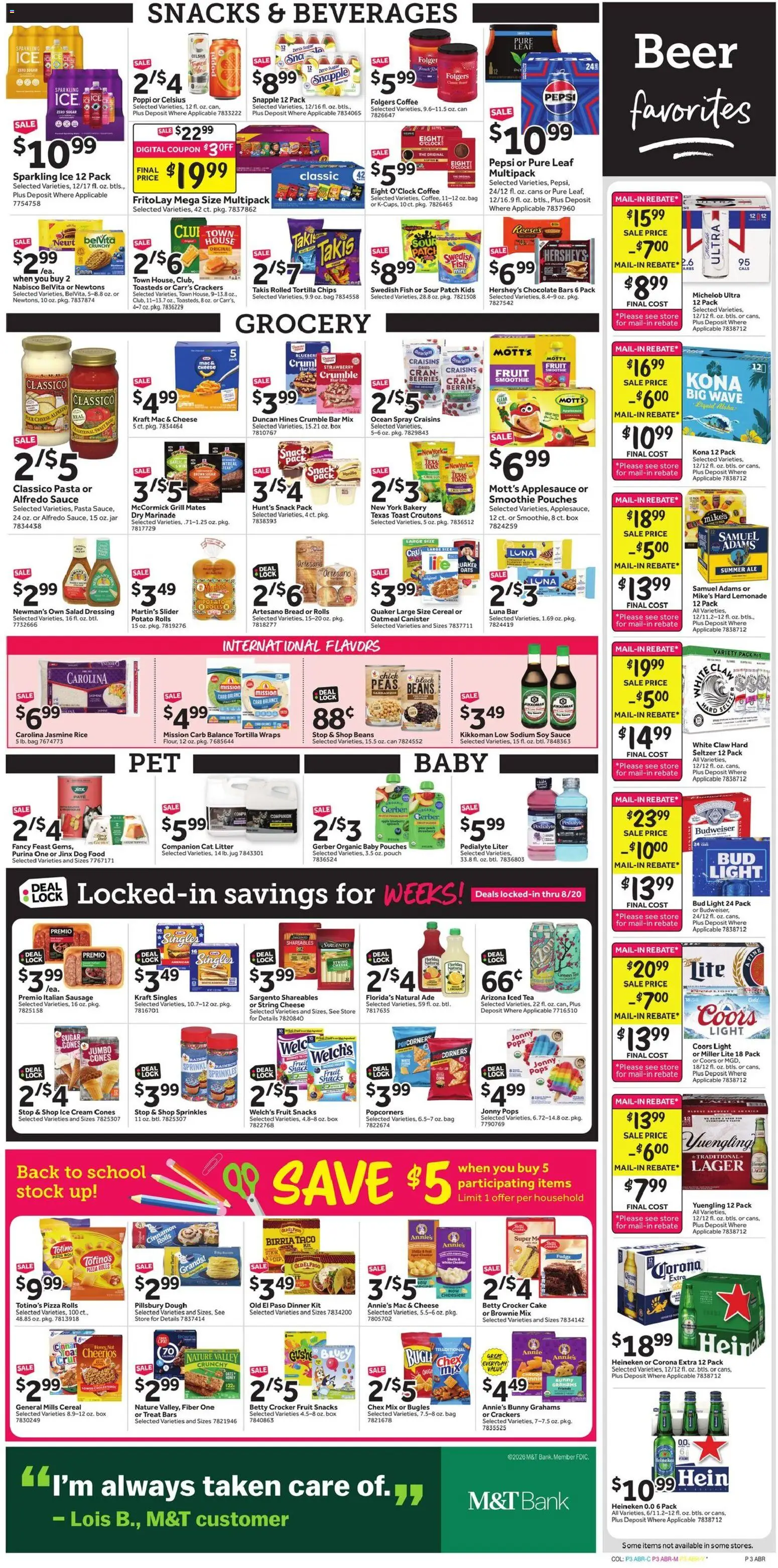 Stop & Shop Weekly Ad - valid from 07/31/2026 | Page: 5 | Products: Crackers, Box, Honey, Smoothie