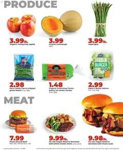 Preview of HyVee weekly ads valid from 08.06.2026 | Page: 12 | Products: Lettuce, Asparagus, Apples, Beef