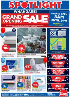 Spotlight Whangarei Grand Opening Sale preview  - valid from 13 Jul 2026