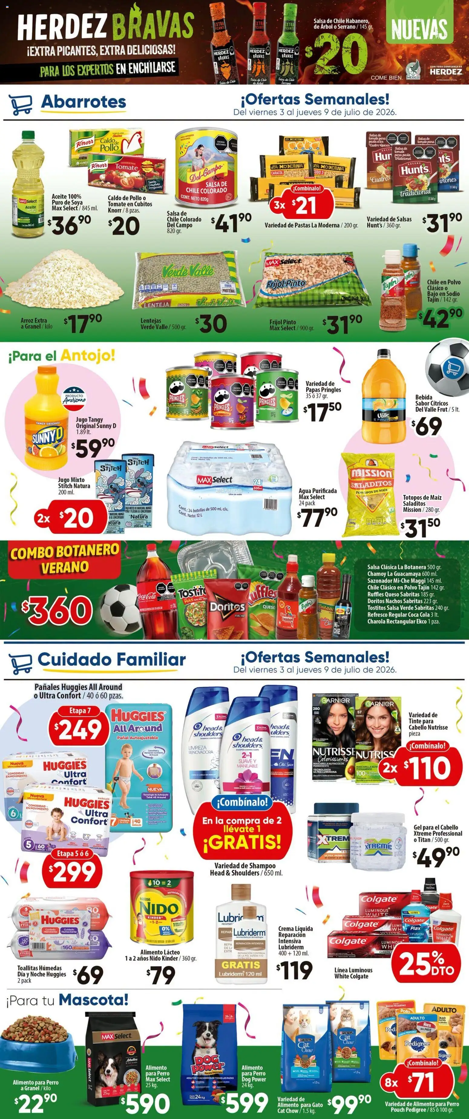 Nuevas ofertas de Calimax válidas en toda la República Mexicana desde el 03/07/2026. ¡Encuentra las mejores ofertas en Calimax folleto Rosarito! | Página: 5 | Productos: Refresco, Crema, Tomate, Agua