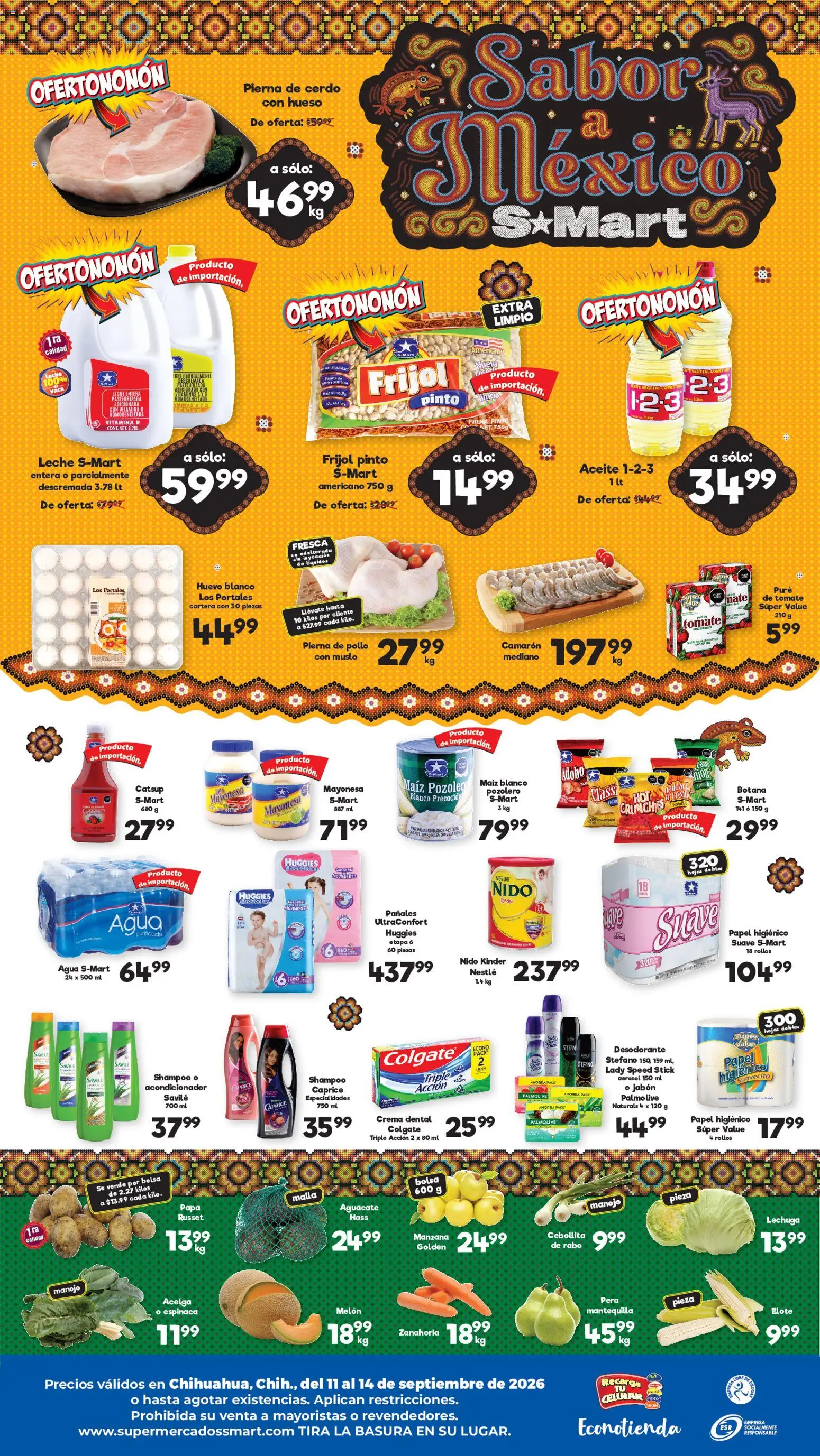 Nuevas ofertas de S-Mart válidas en toda la República Mexicana desde el 11/09/2026. ¡Encuentra las mejores ofertas en S-Mart folleto Chihuahua! | Página: 2