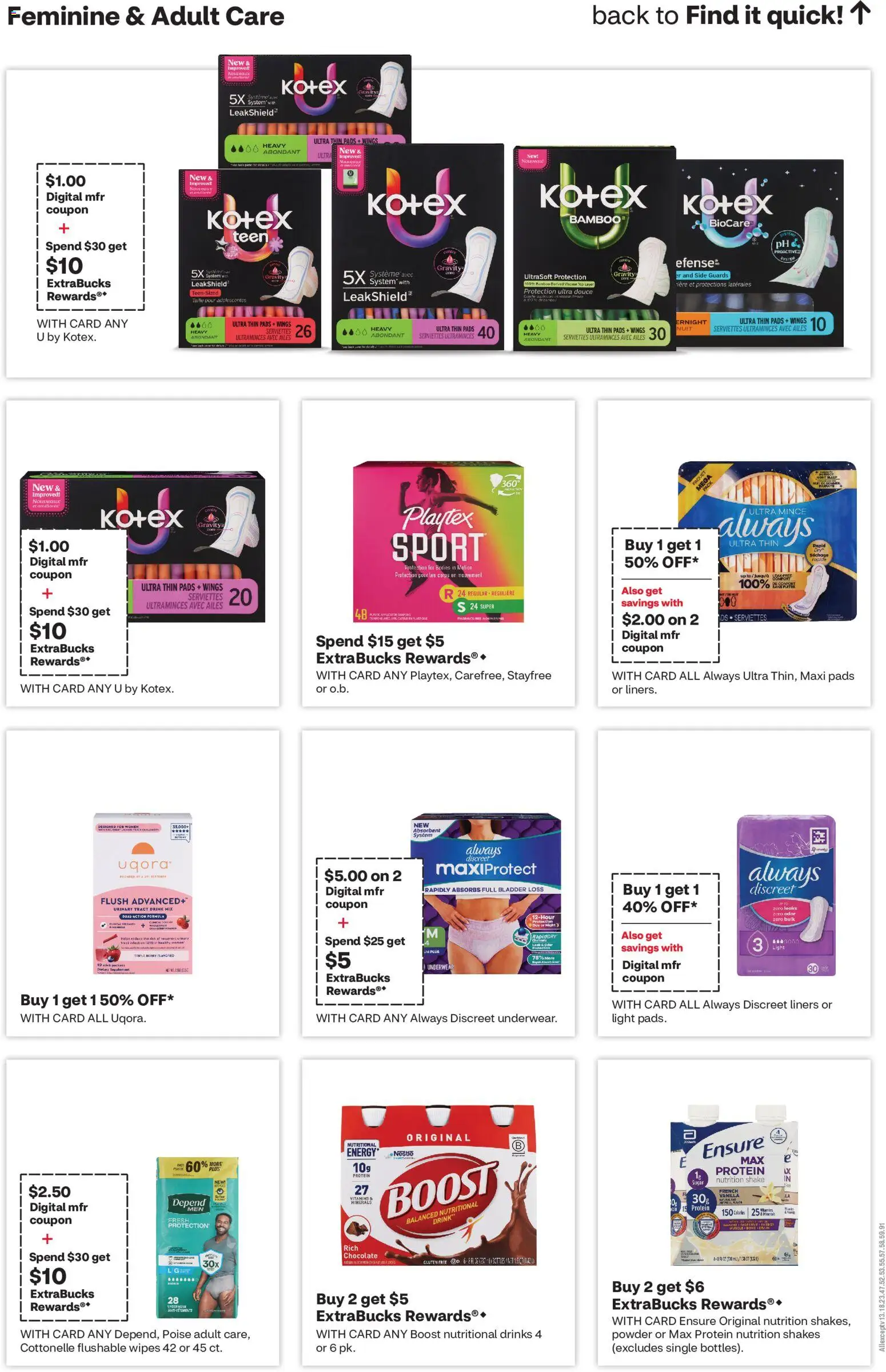 CVS Pharmacy Weekly Ad - valid from 08/30/2026 | Page: 7 | Products: Powder, Protein, Underwear, Sugar