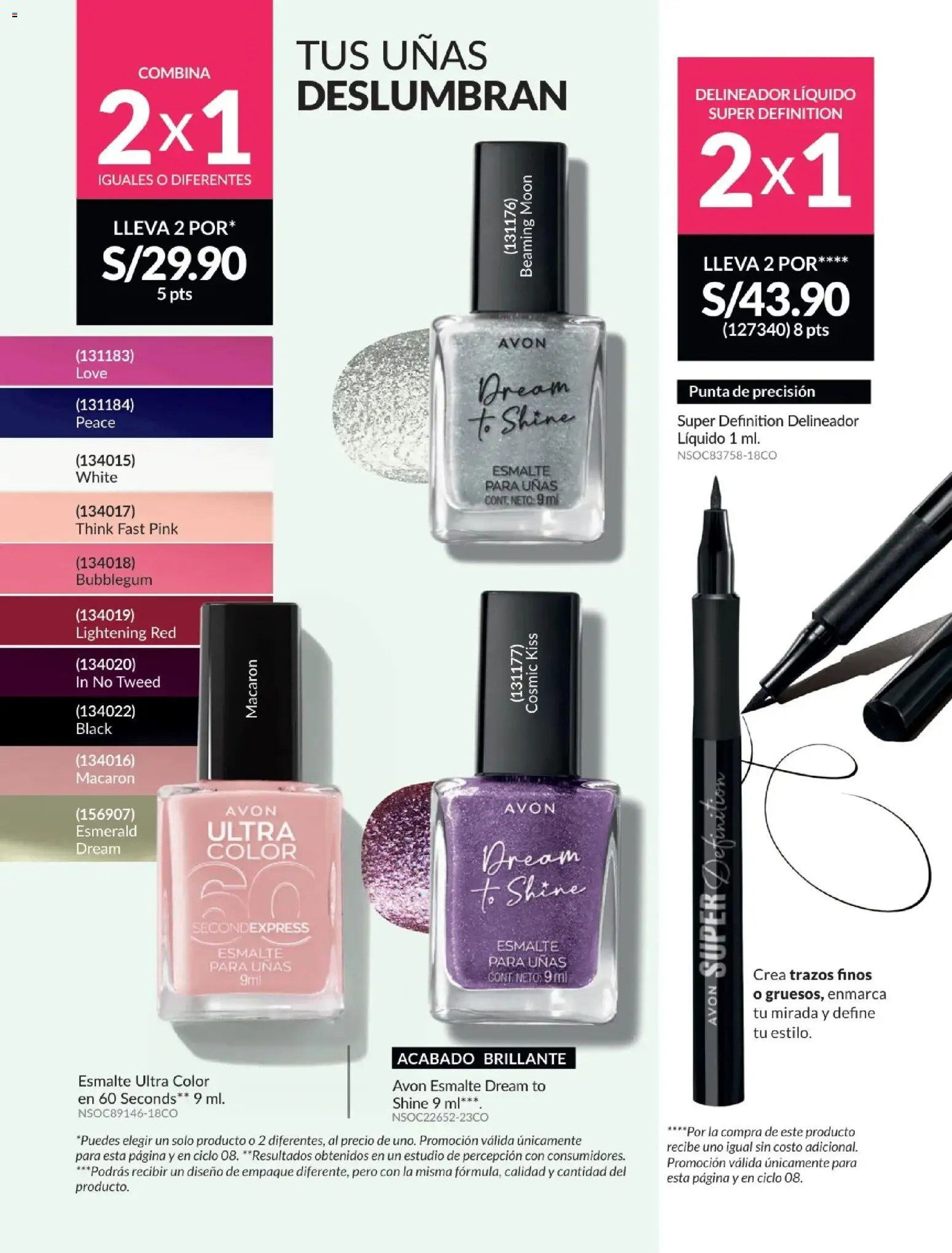Catálogo Avon válido desde 06.05.2026 | Página: 41 | Productos: Delineador, Empaque