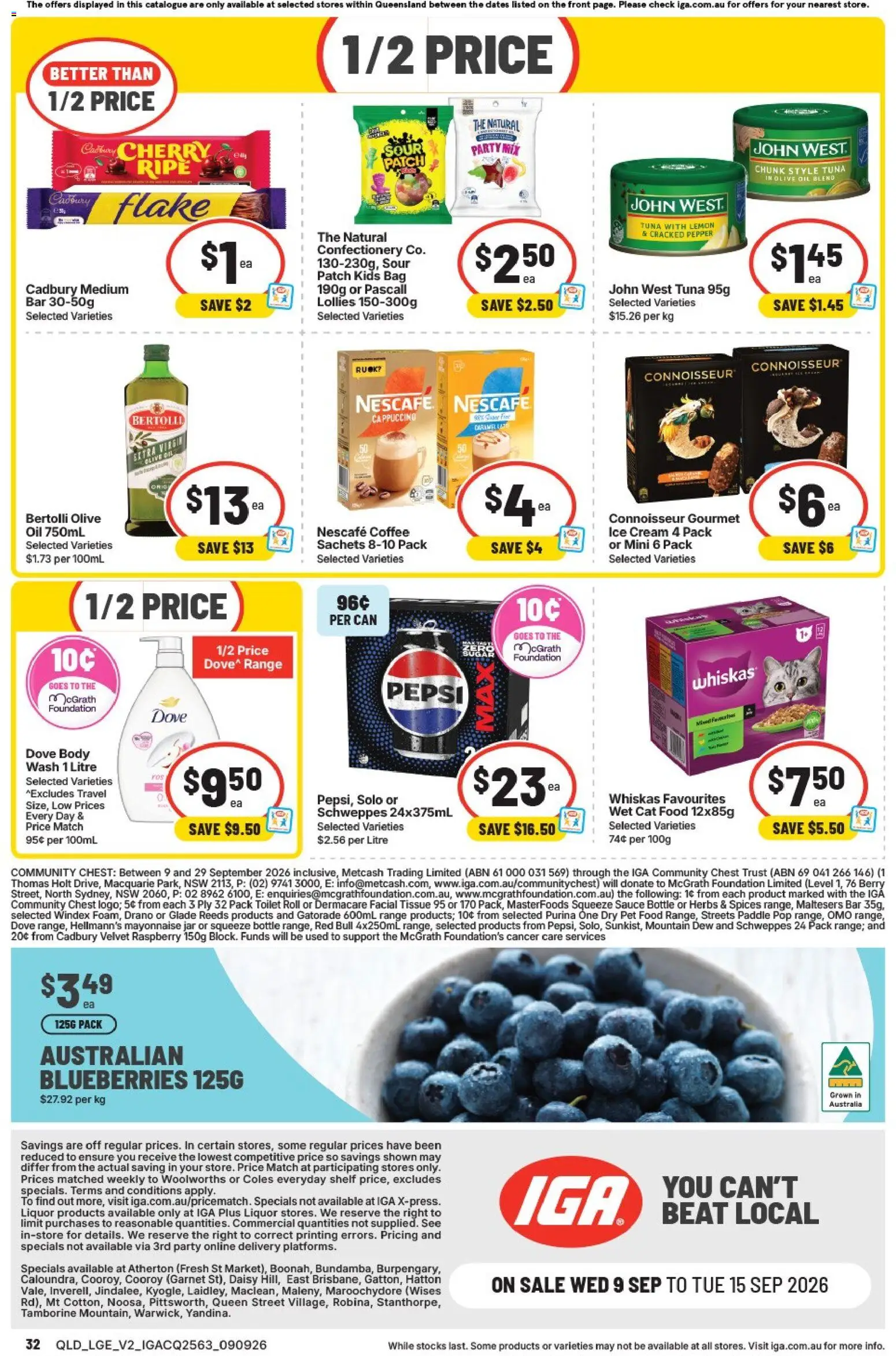 IGA catalogue - valid from 09/09/2026 | Page: 6 | Products: Corn, Chicken, Red Bull, Pies