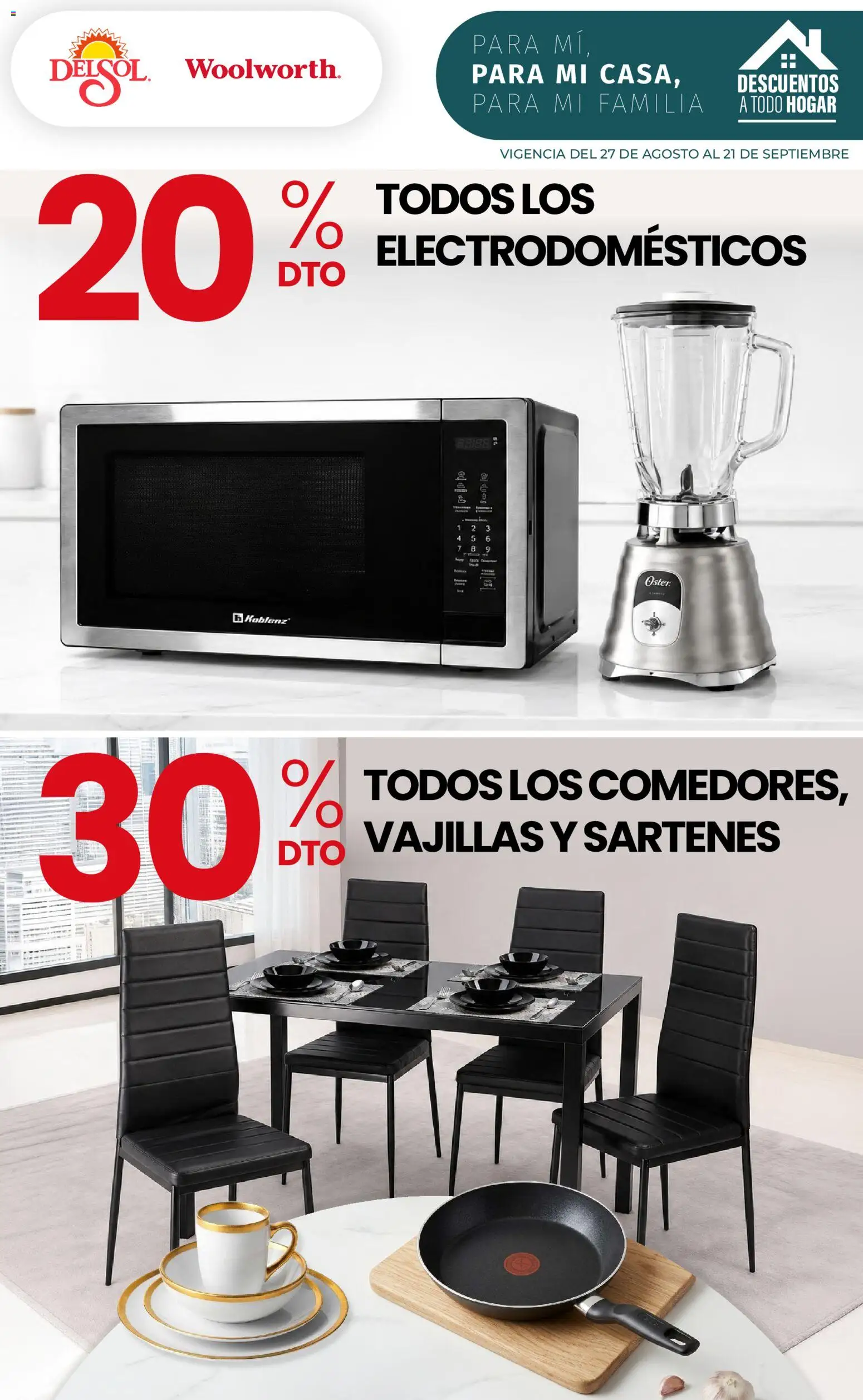 Nuevas ofertas de Del Sol y Woolworth válidas en toda la República Mexicana desde el 27/08/2026. ¡Encuentra las mejores ofertas en Del Sol y Woolworth catálogo! | Página: 1