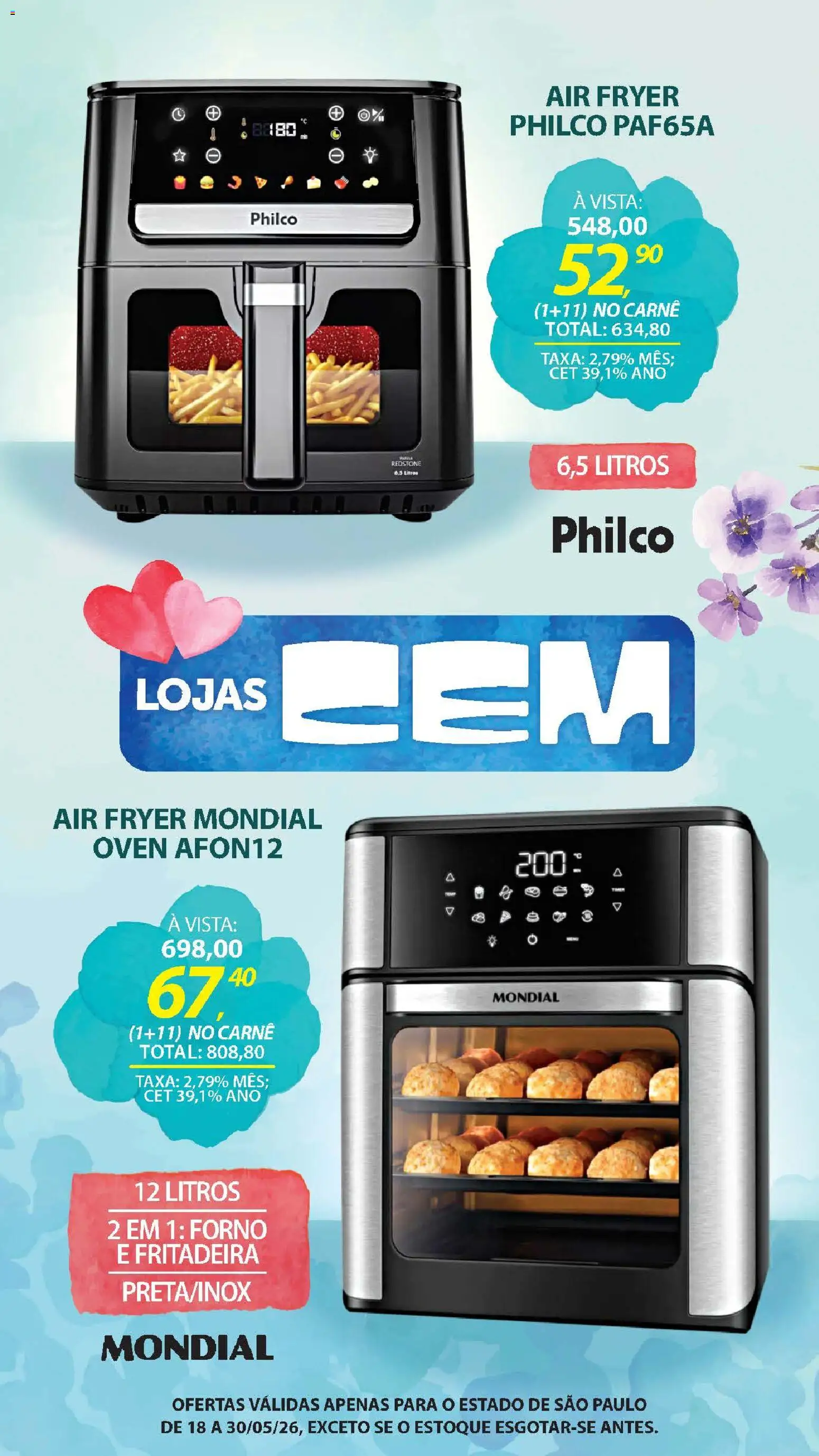 Lojas Cem - Ofertas atuais de 18/05/2026 ? Não perca as melhores promoções! | Brasil