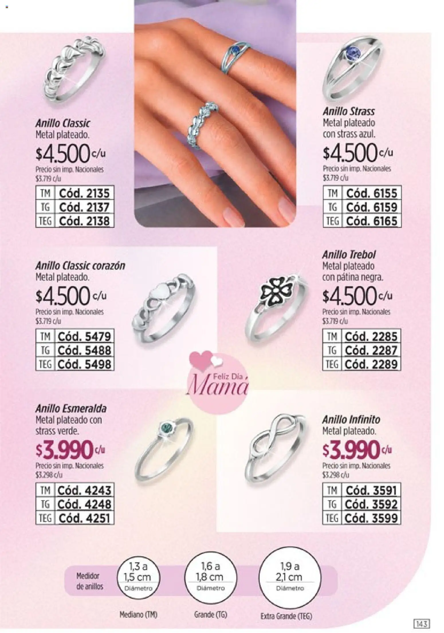 Catálogo Amodil Campaña 14 │ válido desde el 07/08/2026 | Página: 143 | Productos: Anillo