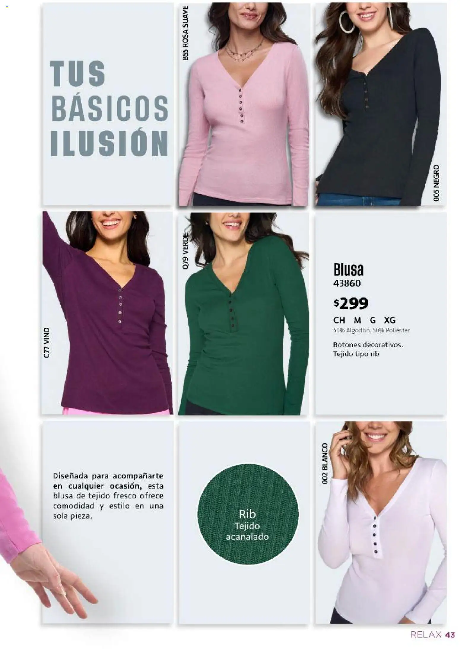 Nuevas ofertas de Ilusión válidas en toda la República Mexicana desde el 01/08/2026. ¡Encuentra las mejores ofertas en Ilusión catálogo Otoño! | Página: 45 | Productos: Blusa, Vino