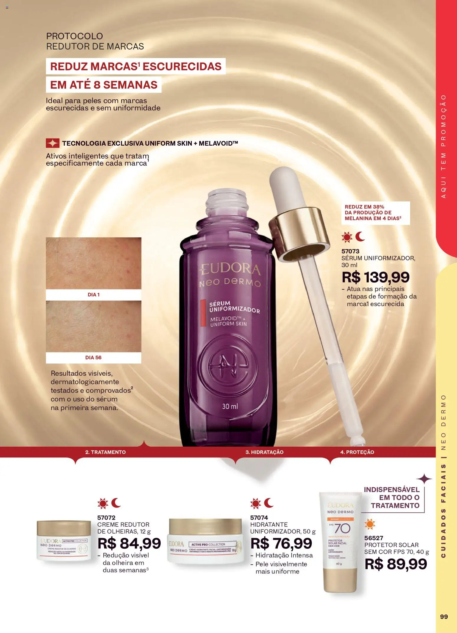 Eudora Folheto - válido de 16/09/2026 | Página: 102 | Produtos: Protetor solar, Sérum, Creme