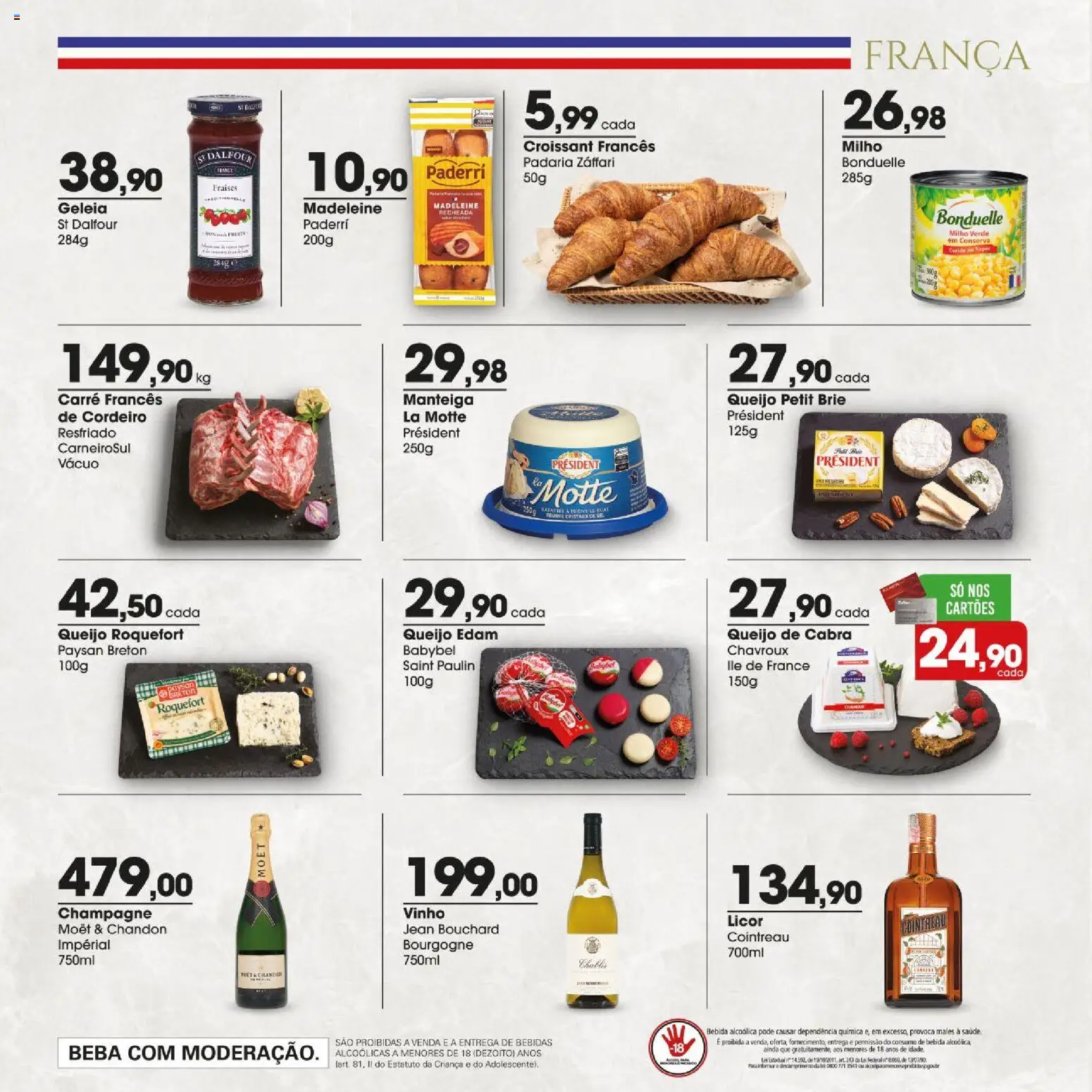 Zaffari Folheto - válido de 06/08/2026 | Página: 6 | Produtos: Cordeiro, Manteiga, Brie, Bebida