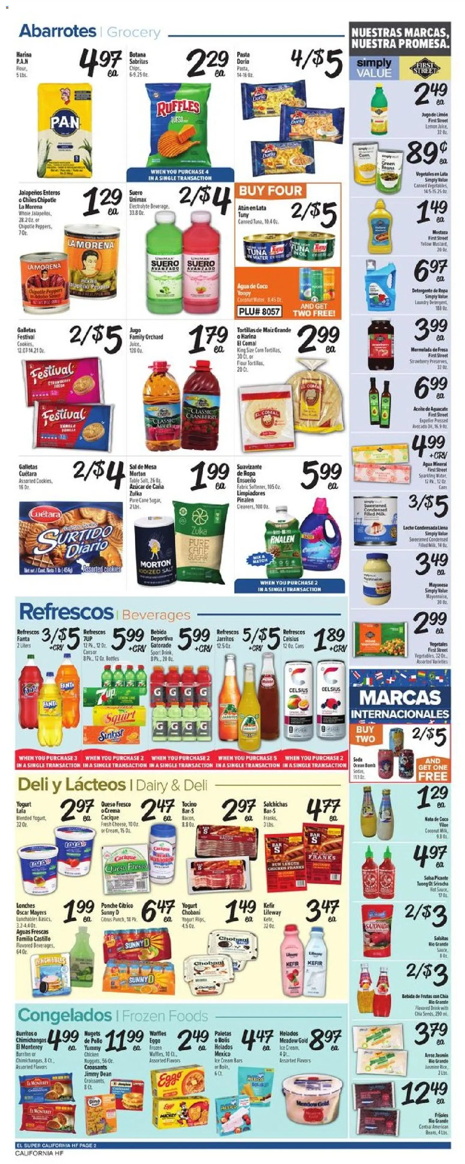El Super Weekly Ad - valid from 08/12/2026 | Page: 2 | Products: Oil, Ice cream, Sugar, Ice