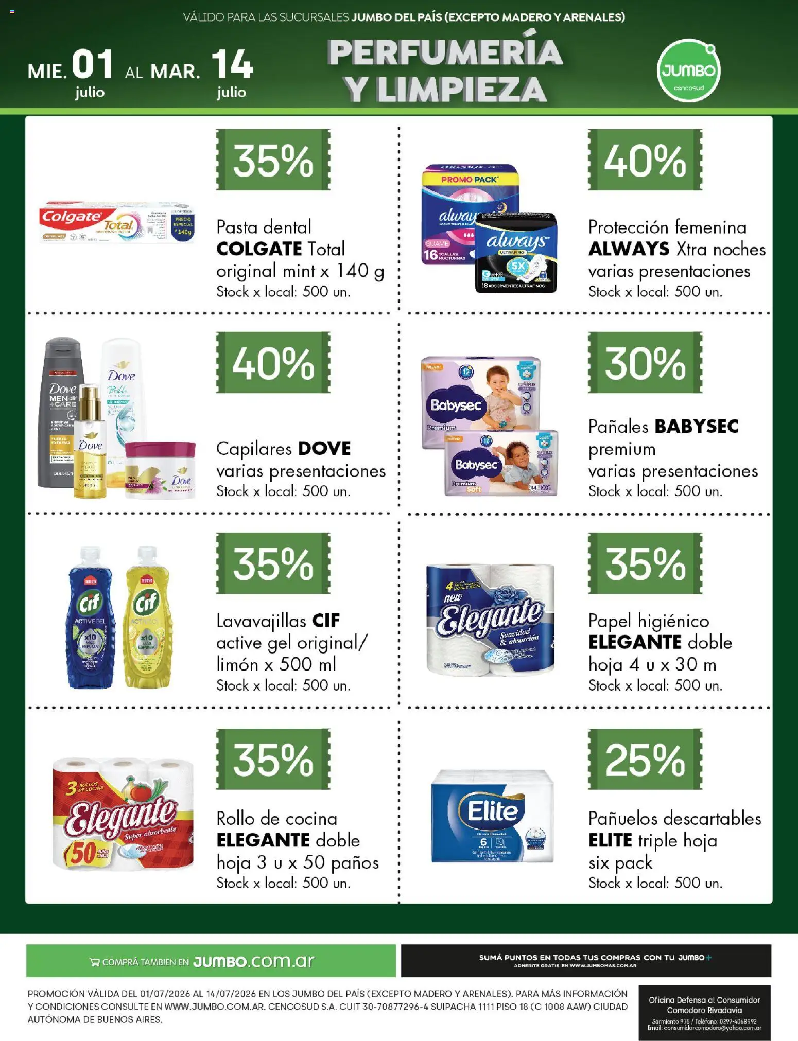 Jumbo - Especial Perfumería y Limpieza │ válido desde el 01/07/2026 | Página: 1