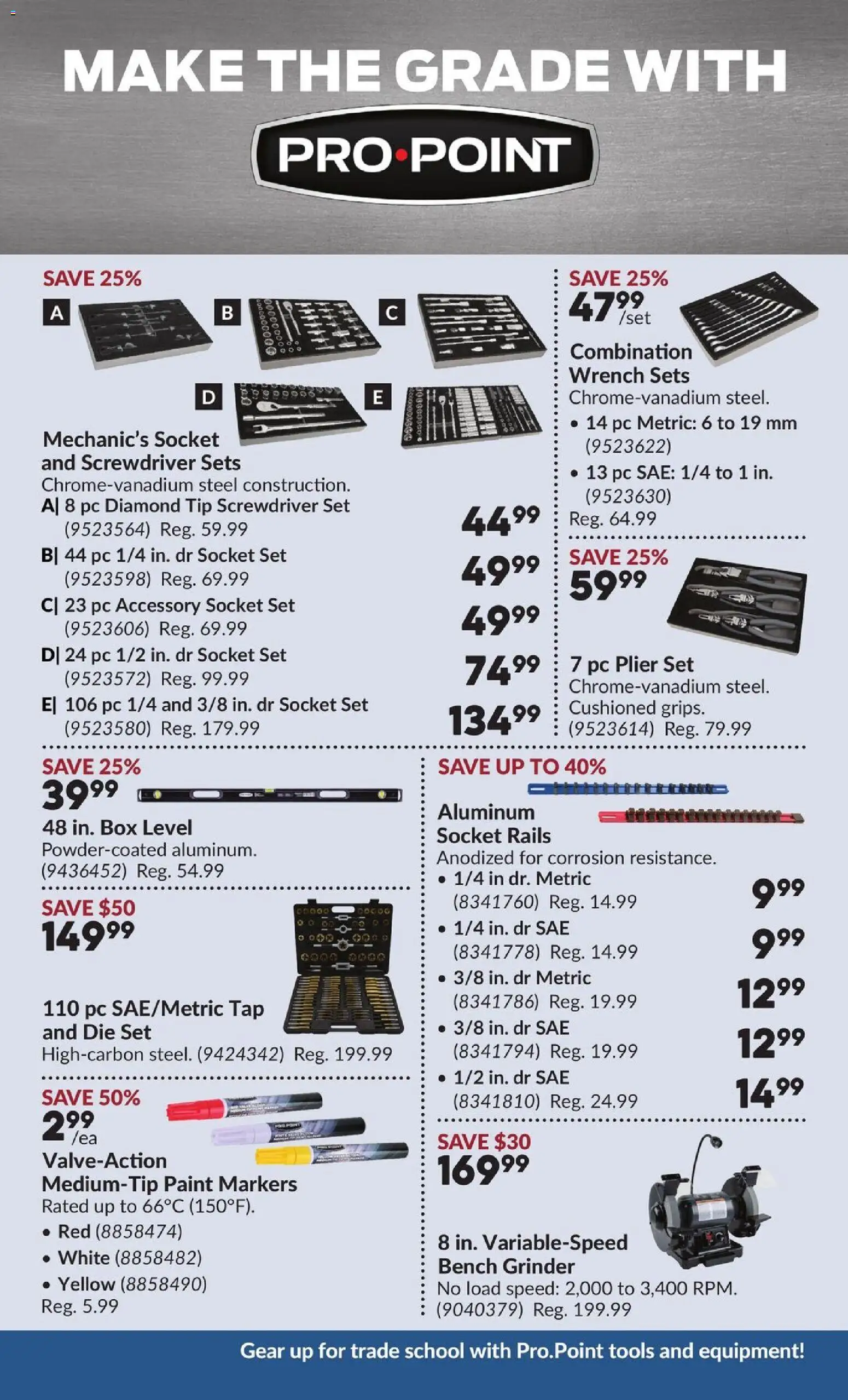Princess Auto flyer valid from Aug 25, 2026 | Page: 7 | Products: Grinder, Tools, Socket, Box