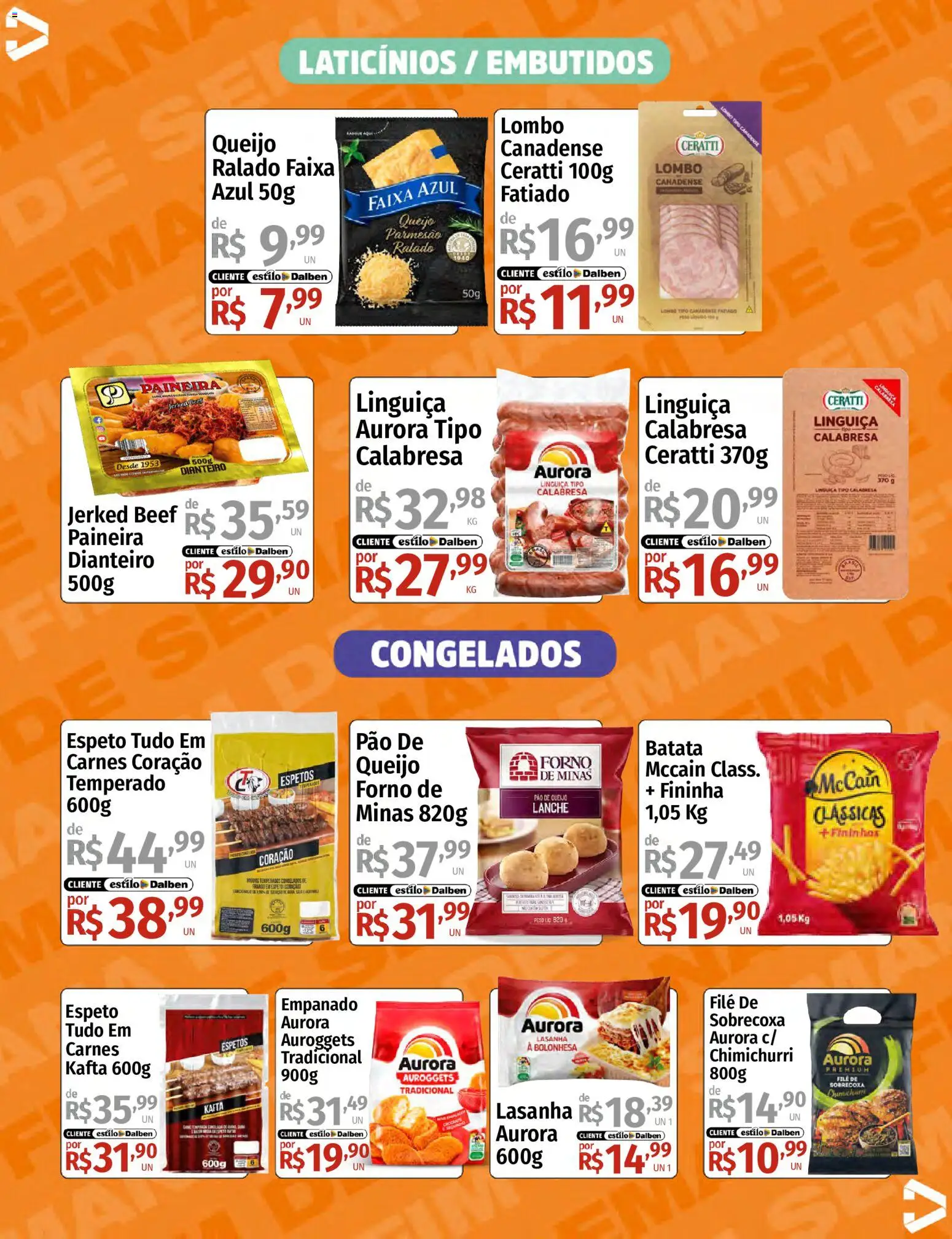 Supermercado Dalben Folheto - válido de 22.05.2026 | Página: 11 | Produtos: Linguiça, Pão, Batata, Pão de queijo