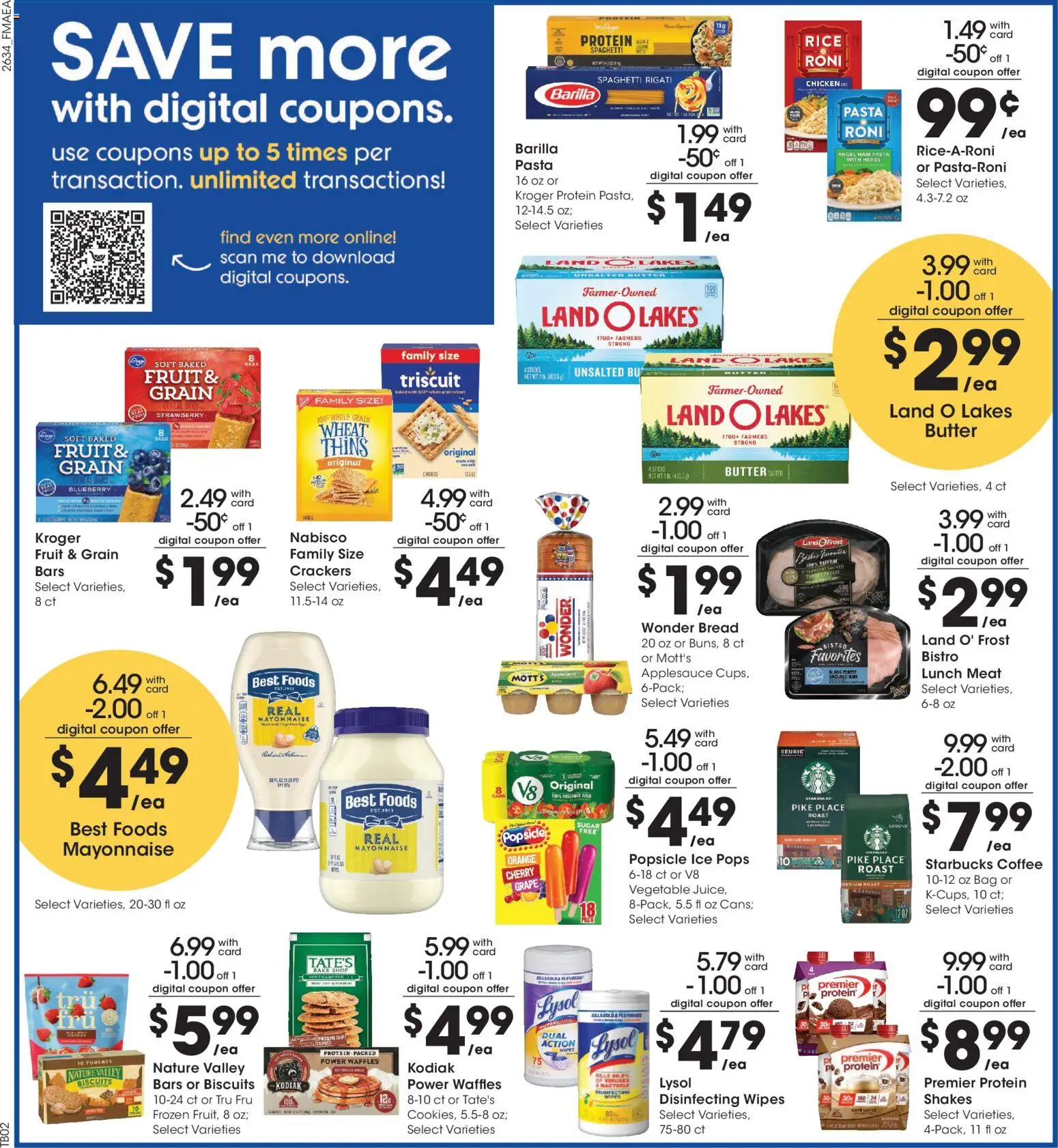 Fred Meyer Weekly Ad - valid from 09/23/2026 | Page: 6 | Products: Butter, Rice, Disinfecting wipes, Bag