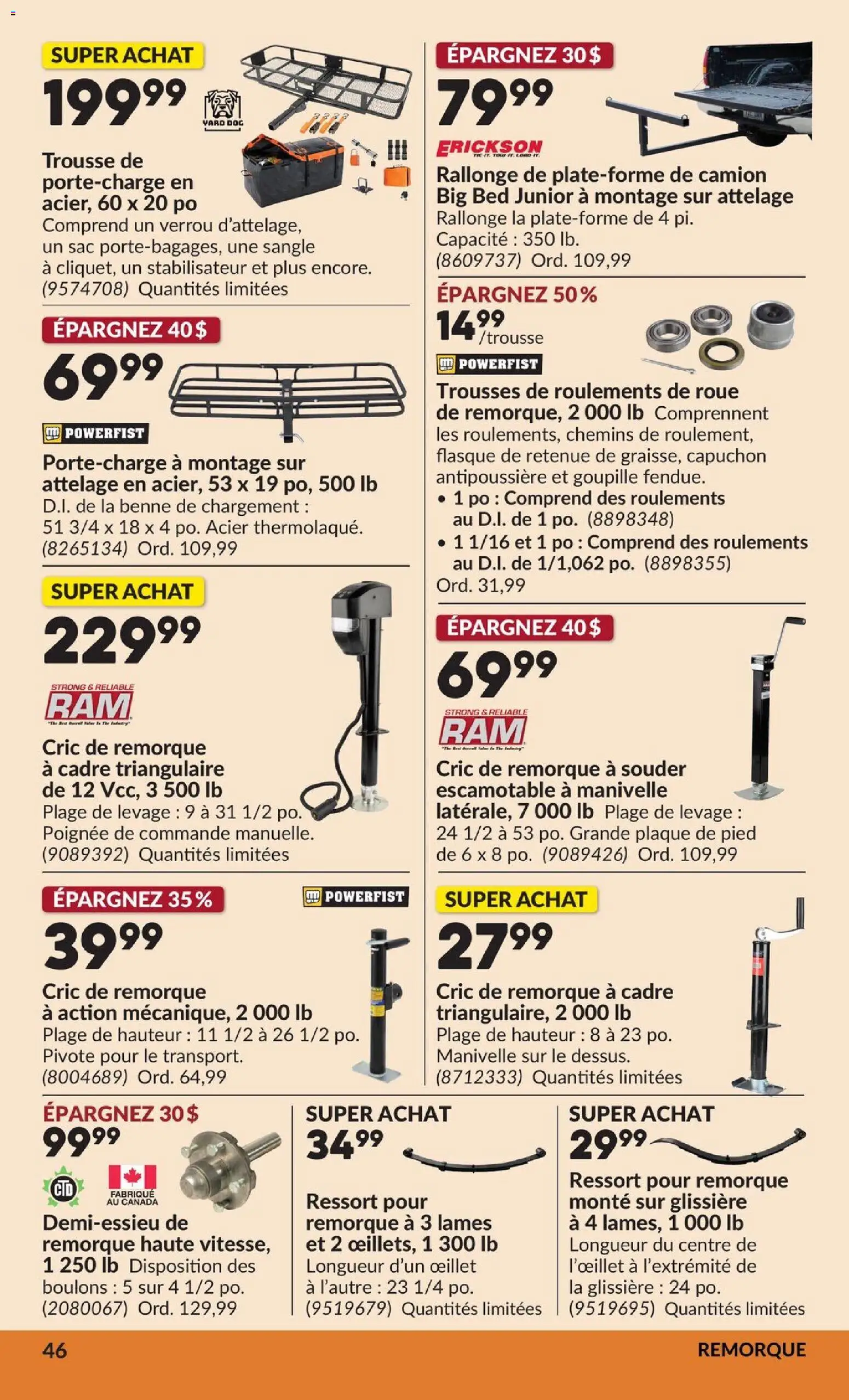 Princess Auto flyer valid from Oct 6, 2026 | Page: 51 | Products: Bed