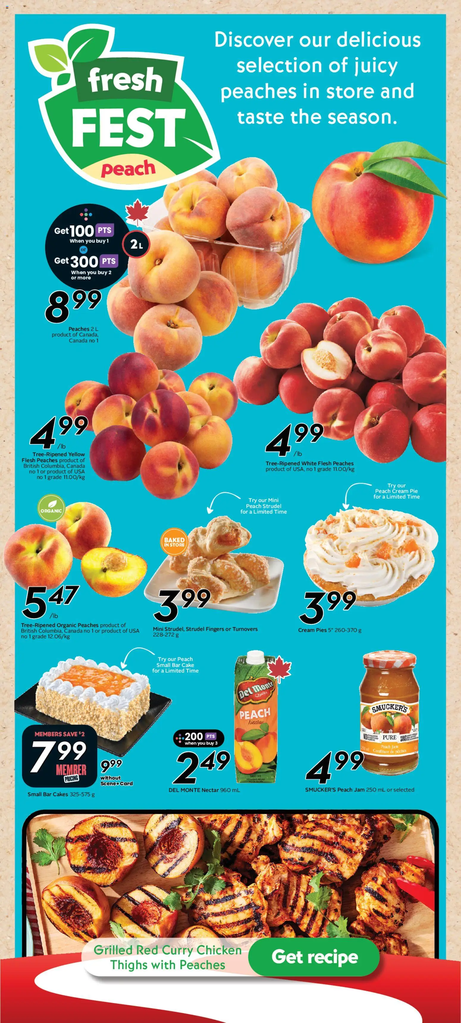 Safeway flyer valid from Aug 20, 2026 | Page: 18 | Products: Cream, Peaches, Cake, Jam
