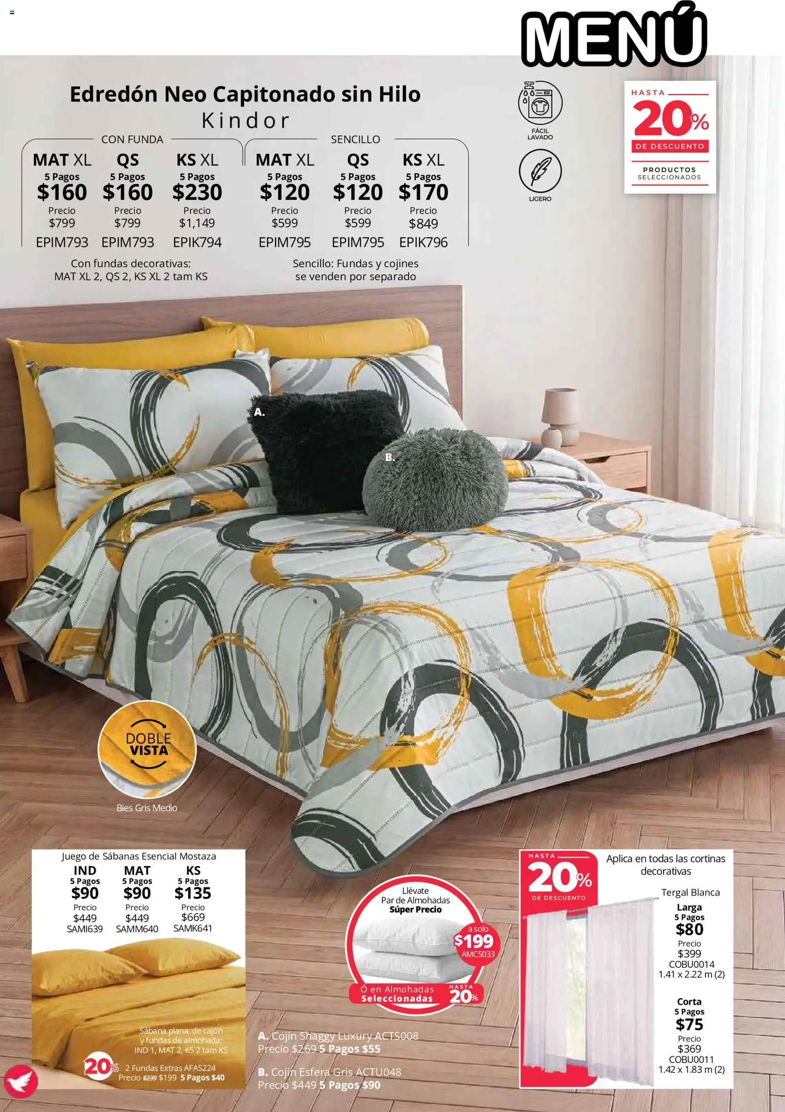 Nuevas ofertas de Colchas Concord válidas en toda la República Mexicana desde el 01/08/2026. ¡Encuentra las mejores ofertas en Colchas Concord catálogo! | Página: 49 | Productos: Funda, Almohada, Sabanas, Cortinas