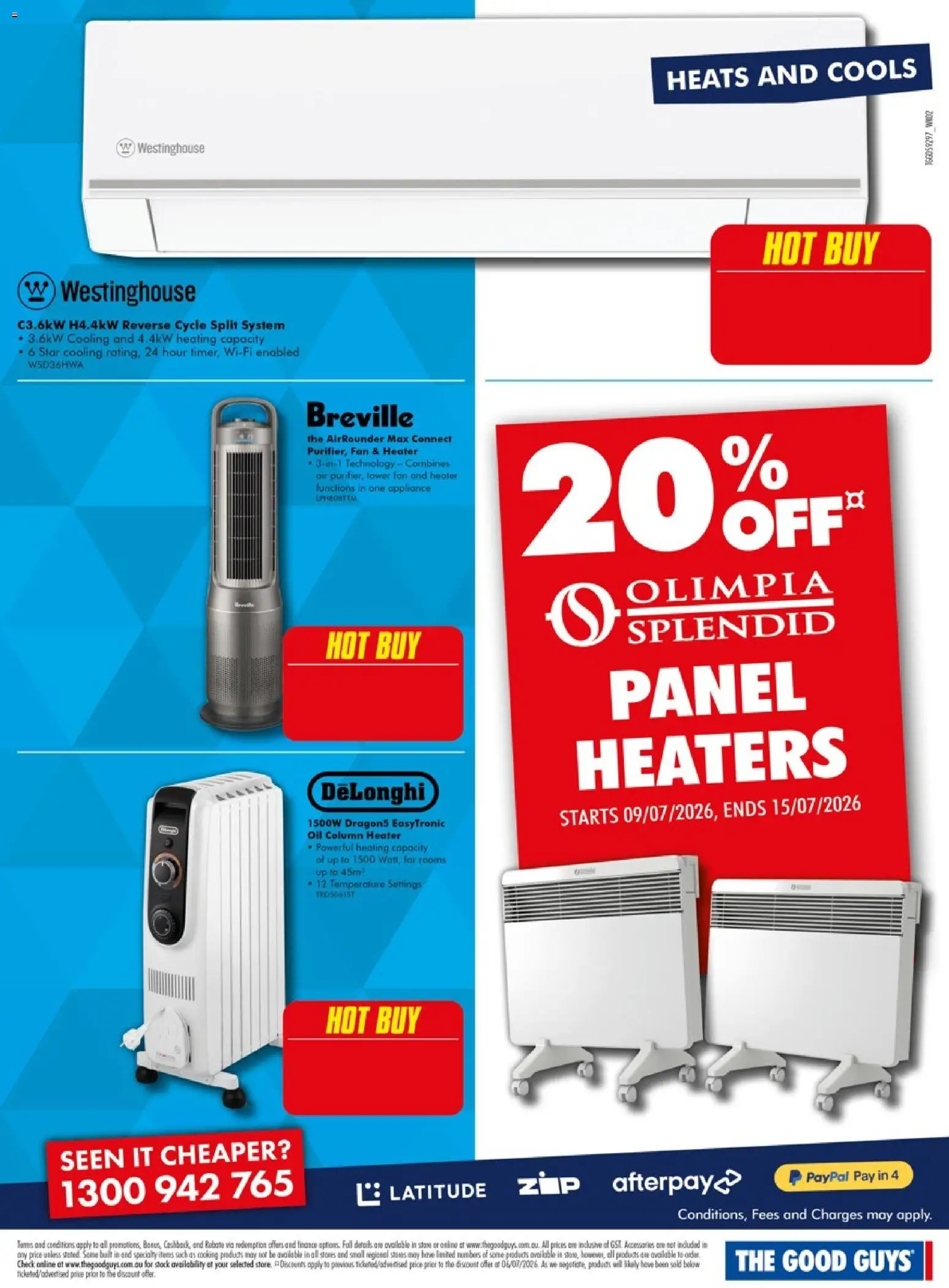 The Good Guys catalogue - valid from 09/07/2026 | Page: 12 | Products: Heater, Oil, Appliance, Fan