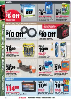 Preview of Bi-Mart weekly ads valid from 28.04.2026 | Page: 14 | Products: Battery, Ratchet, Water Filter, Water