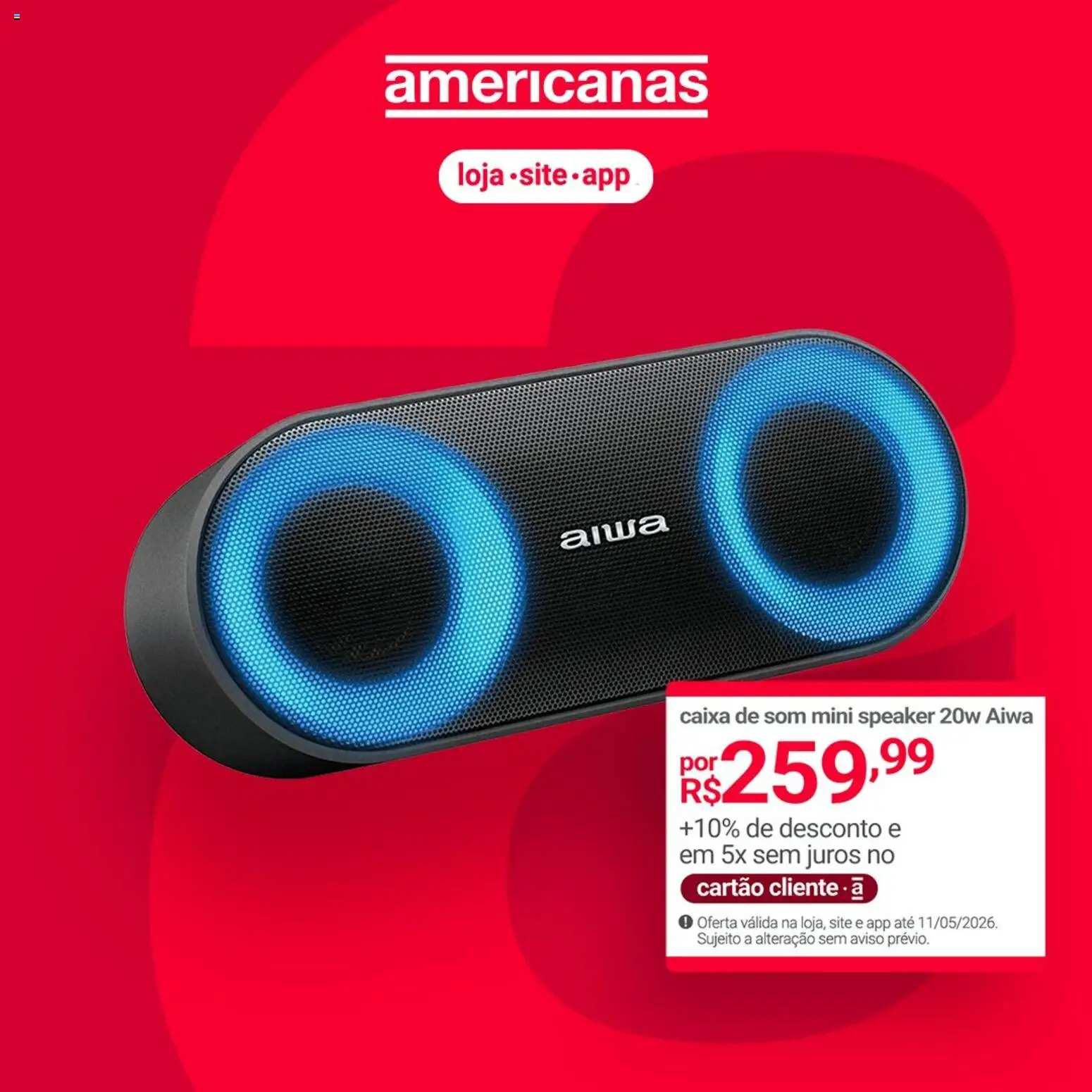 Lojas Americanas Folheto - válido de 11.05.2026 | Página: 1