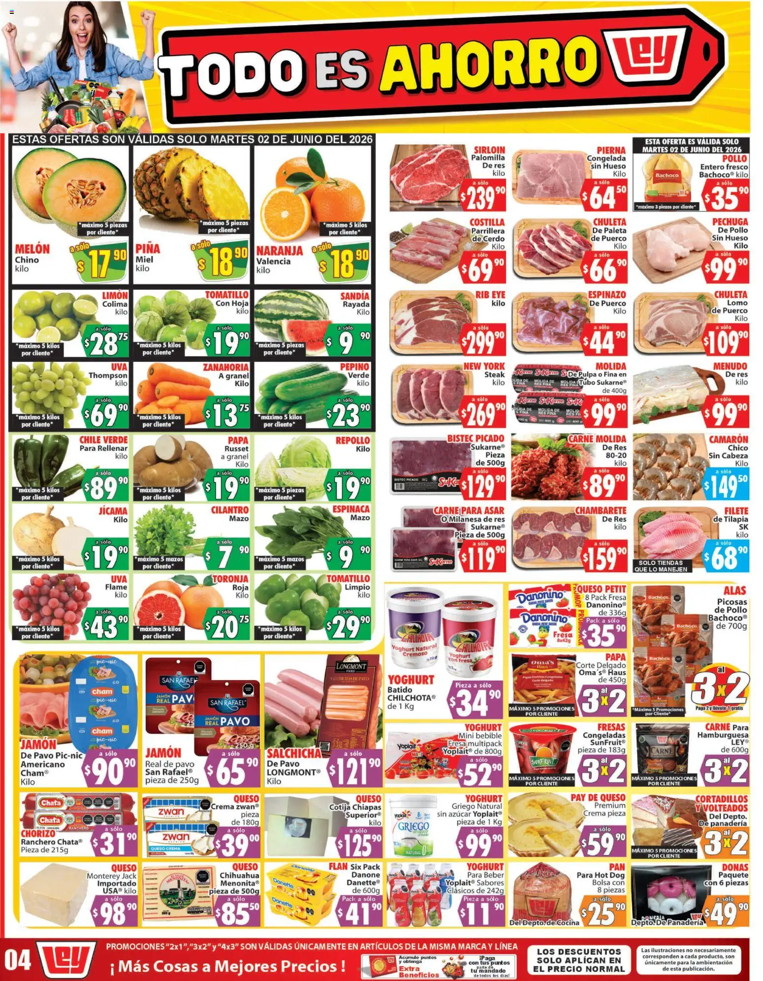 Nuevas ofertas de Casa Ley válidas en toda la República Mexicana desde el 02.06.2026. ¡Encuentra las mejores ofertas en Casa Ley folleto Autoservicio La Paz, BCS! | Página: 2