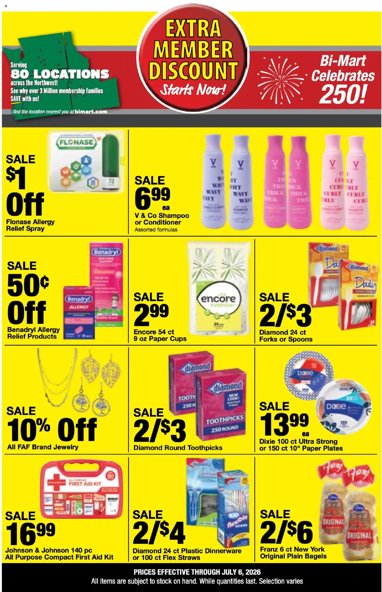 Bi-Mart Extra Member Discount - valid from 06/23/2026 | Page: 11 | Products: Shampoo, Conditioner, Pc