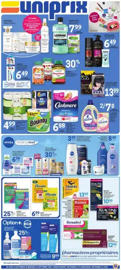 Preview of Uniprix weekly flyer / circulaire from shop Uniprix valid from Sep 10, 2026