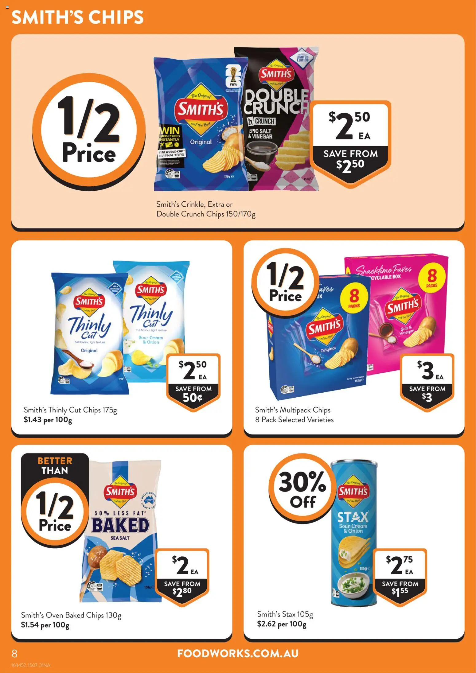 Foodworks catalogue - valid from 15/07/2026 | Page: 8 | Products: Box, Light, Sour cream, Salt