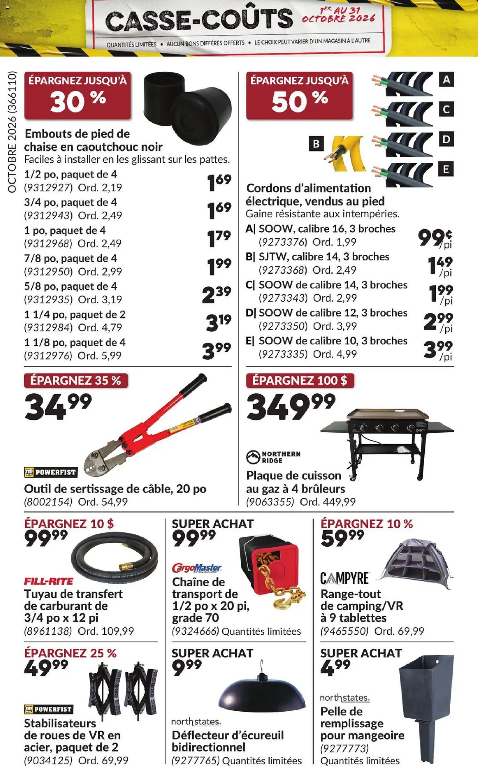 Princess Auto flyer valid from Oct 1, 2026 | Page: 10 | Products: Ridge