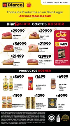 Vista previa Diarco - Ofertas Kosher válido desde el 25.05.2026