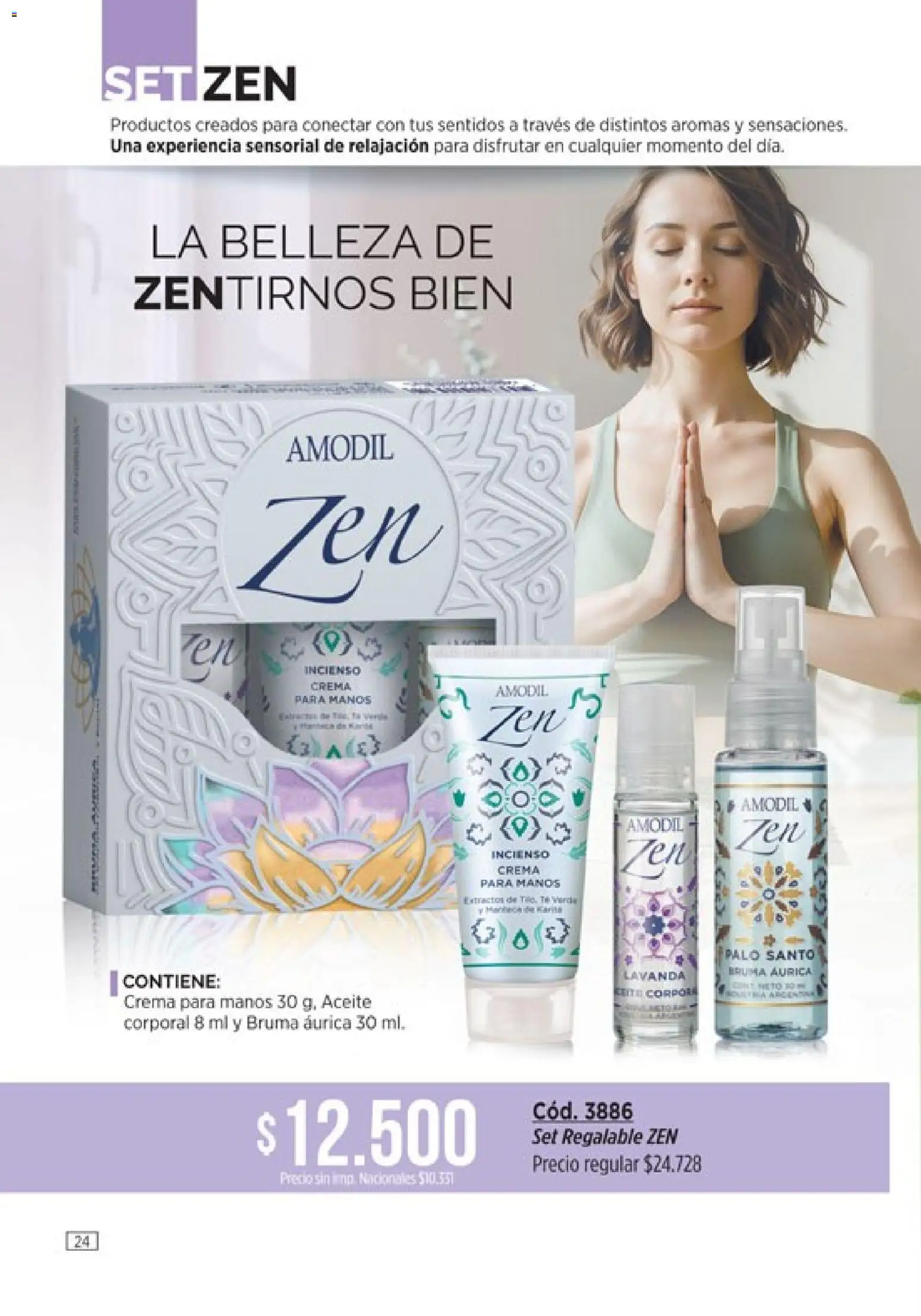 Catálogo Amodil Campaña 15 │ válido desde el 26/08/2026 | Página: 24 | Productos: Crema para manos, Aceite, Bruma, Crema