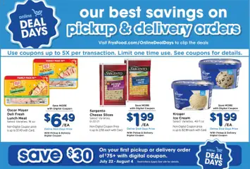 Preview of Fry's Food weekly ads valid from 07/29/2026 | Page: 7 | Products: Clip, Ice cream, Pepper, Oven
