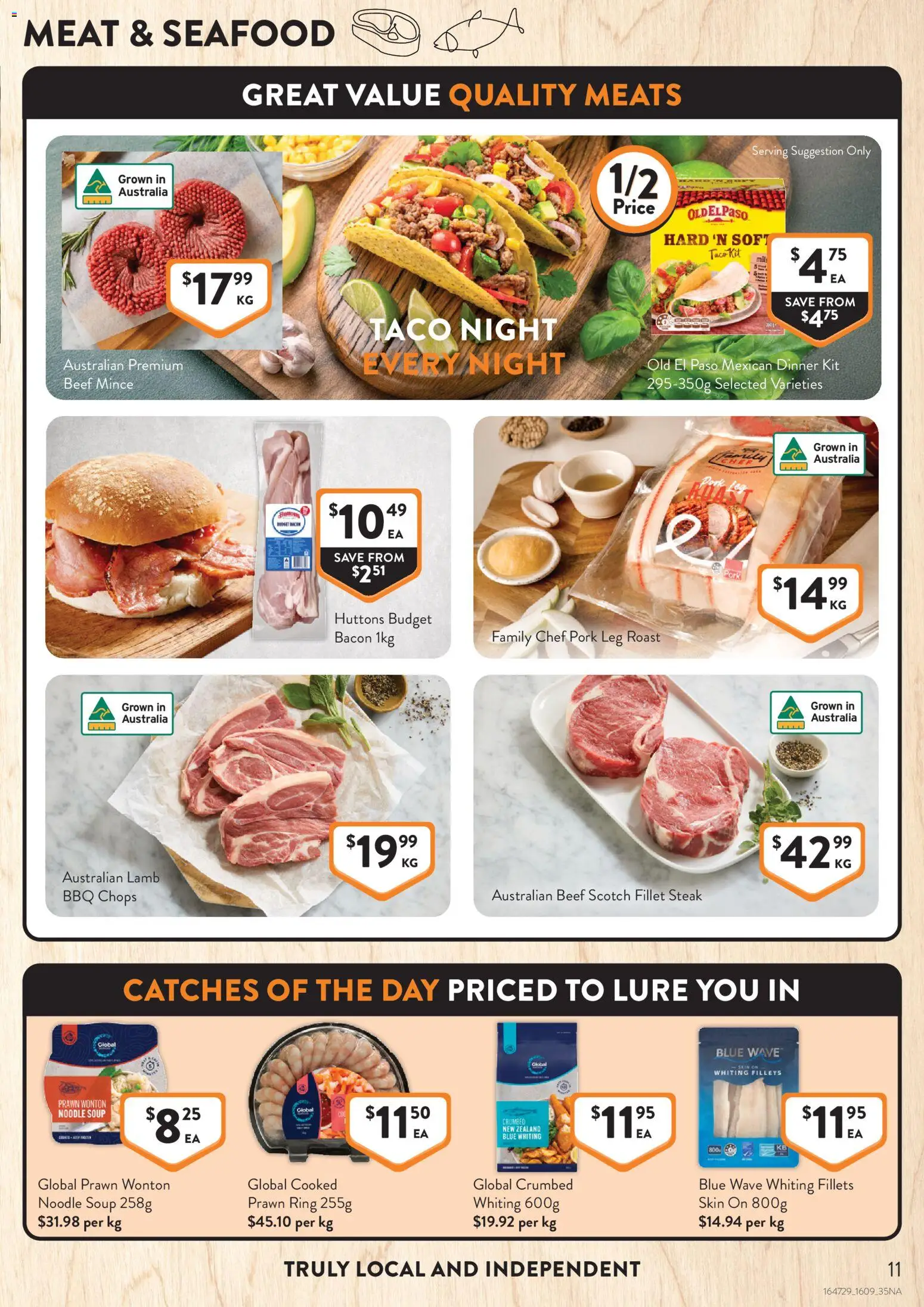 Foodworks catalogue - valid from 16/09/2026 | Page: 11 | Products: Meat, Soup, Scotch, Pork leg