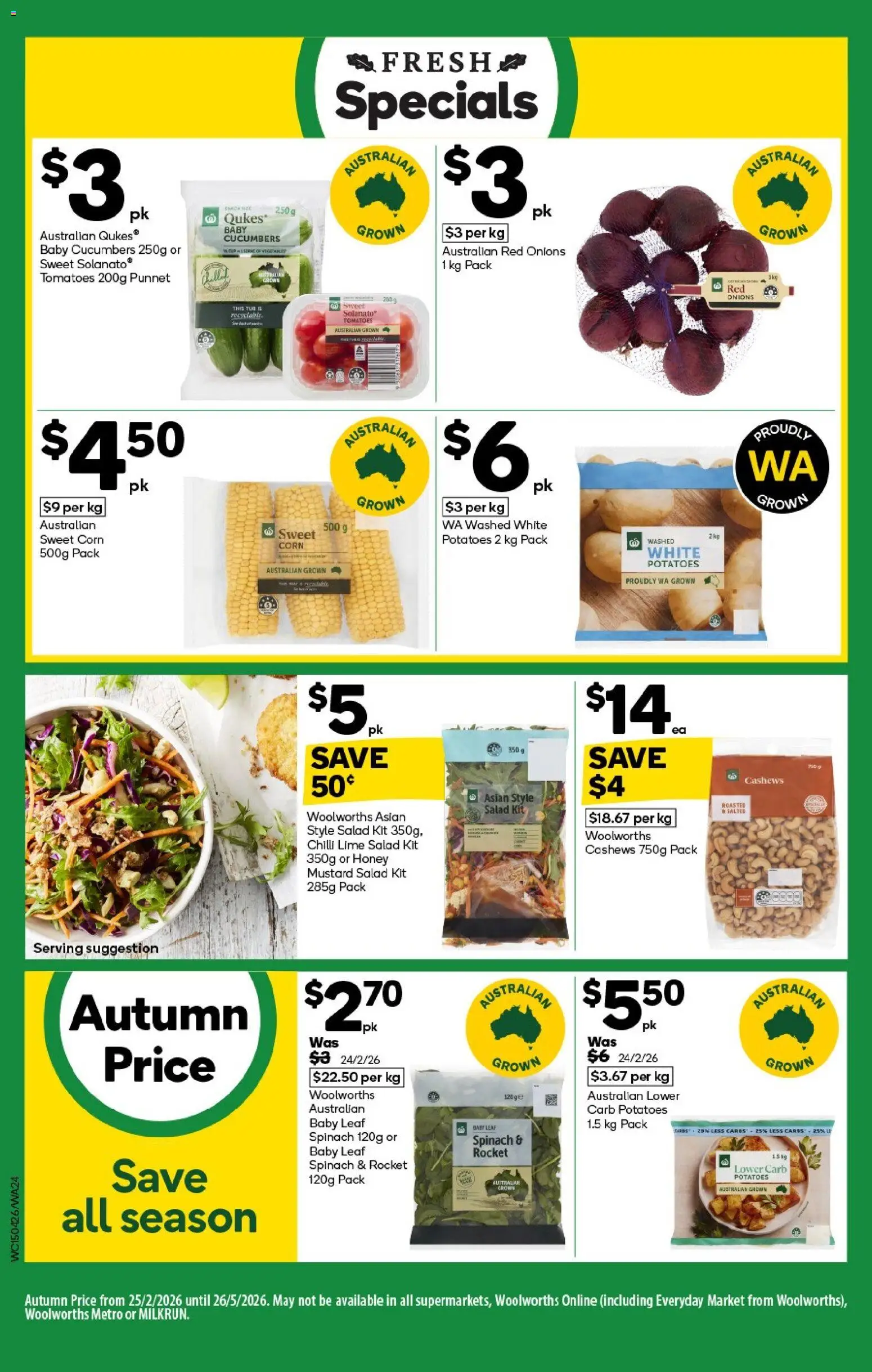 Woolworths catalogue - valid from 15.04.2026 | Page: 24 | Products: Honey, Salad, Chilli, Lime