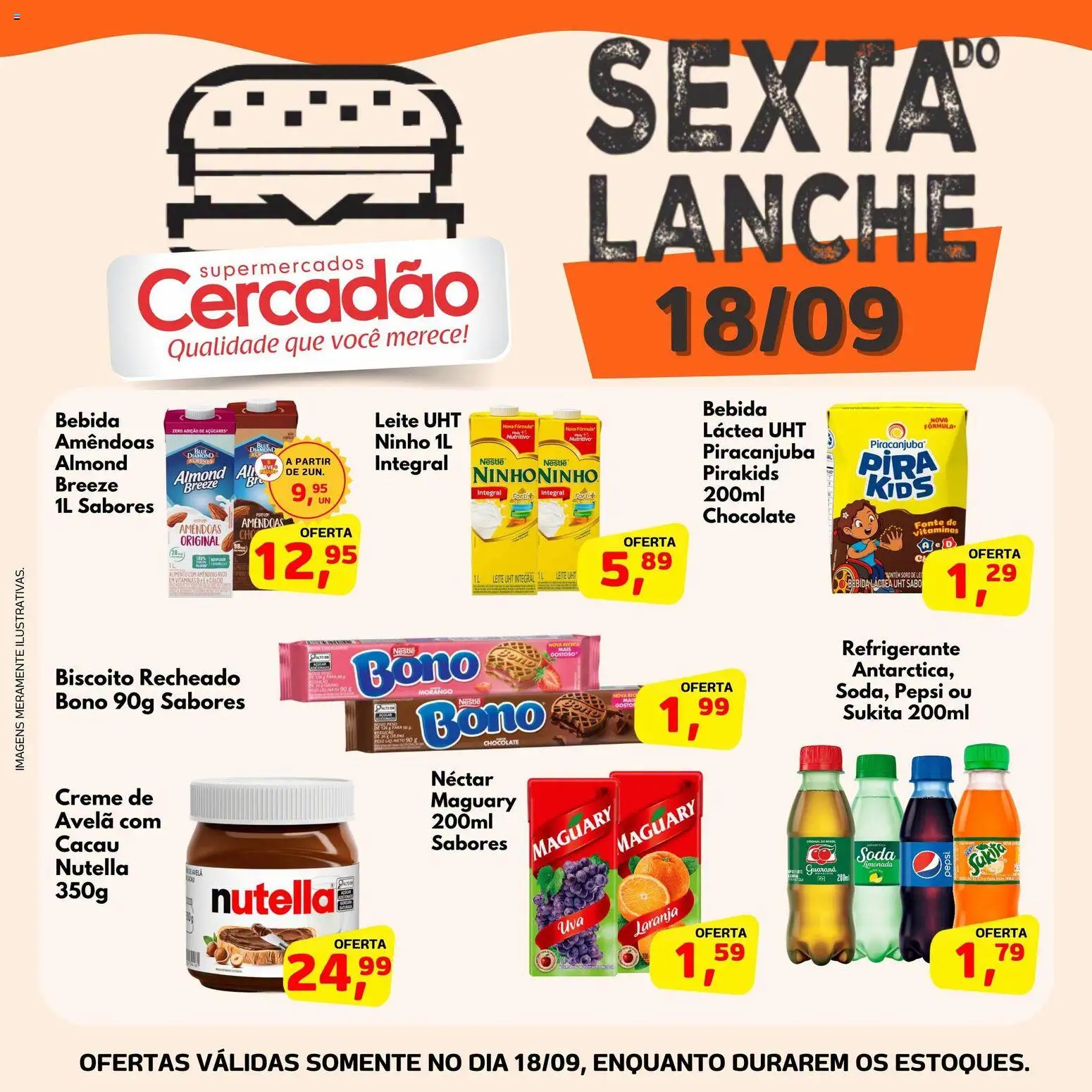 Cercadão Folheto - válido de 18/09/2026 | Página: 2 | Produtos: Cálcio, Creme, Biscoito recheado, Avelã