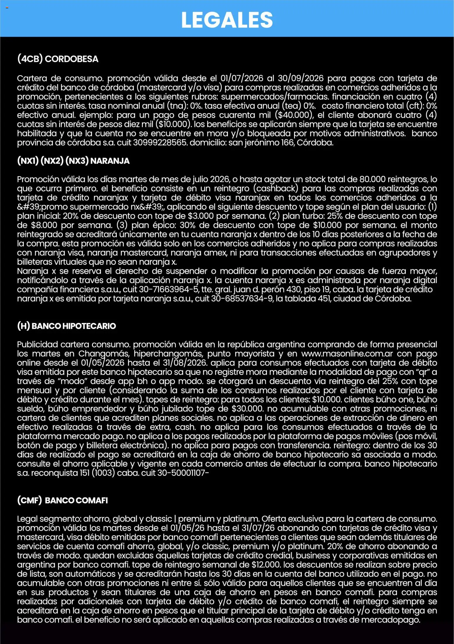 Changomas ofertas │ válido desde el 01/07/2026 | Página: 6